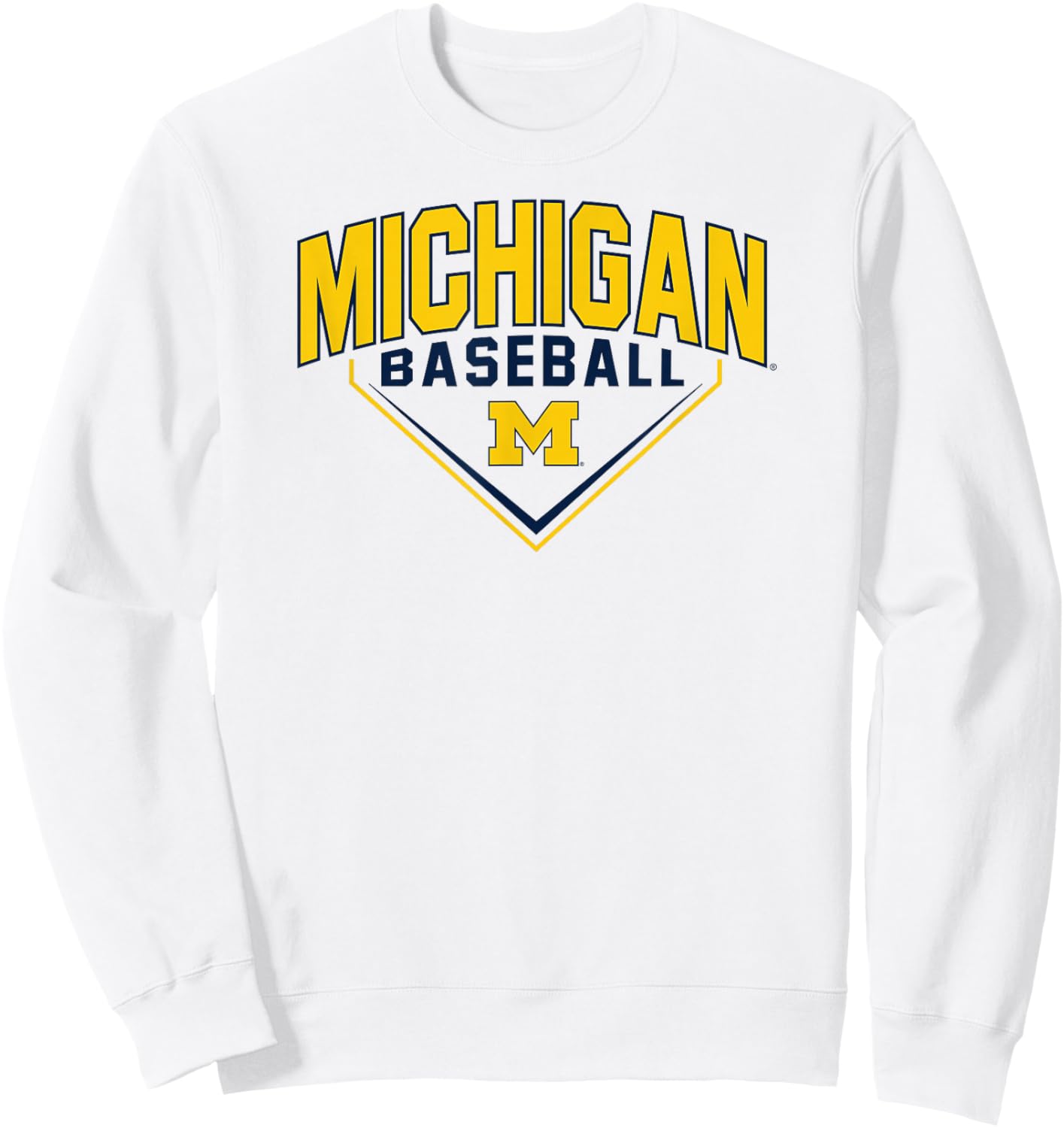 Michigan Wolverines Baseball Bullpen Logo Sweatshirt - Sweatshirt | White