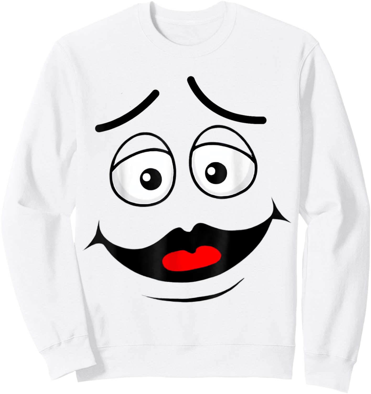 Funny Grimace Face For Halloween Costume Sweatshirt - Sweatshirt | White