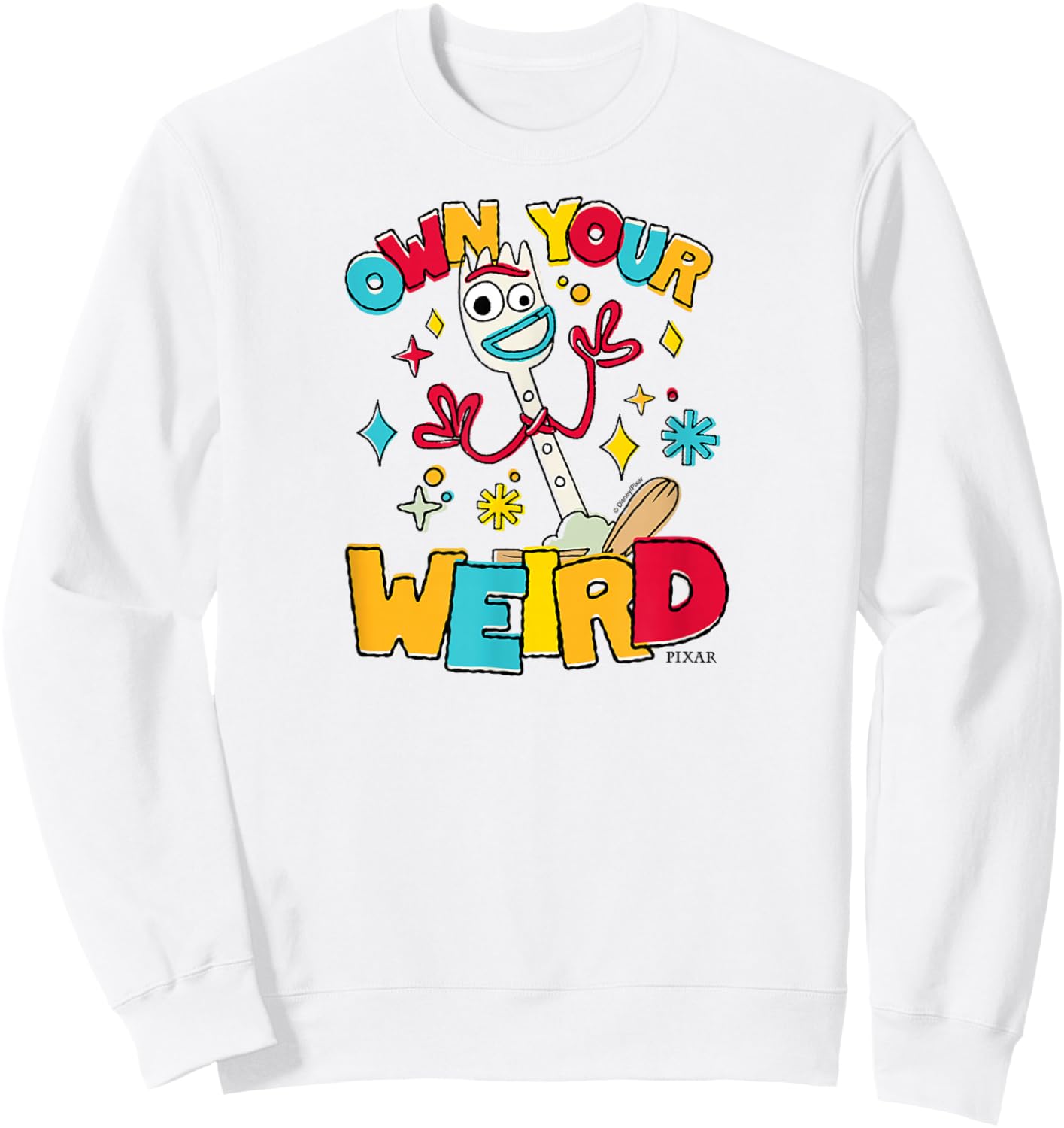 Toy Story 4 - Forky - Own Your Weird Sweatshirt - Sweatshirt | White