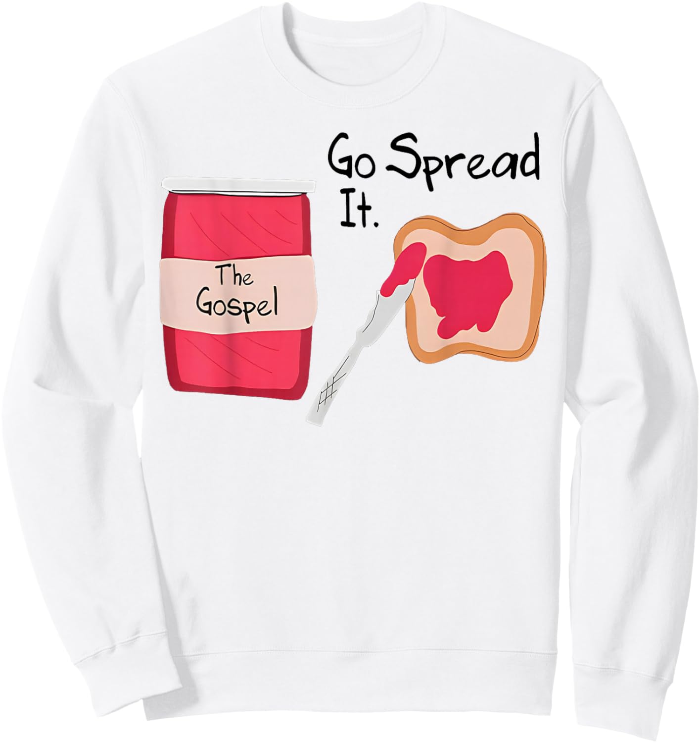 The Gospel Go Spread It Sweatshirt - Sweatshirt | White