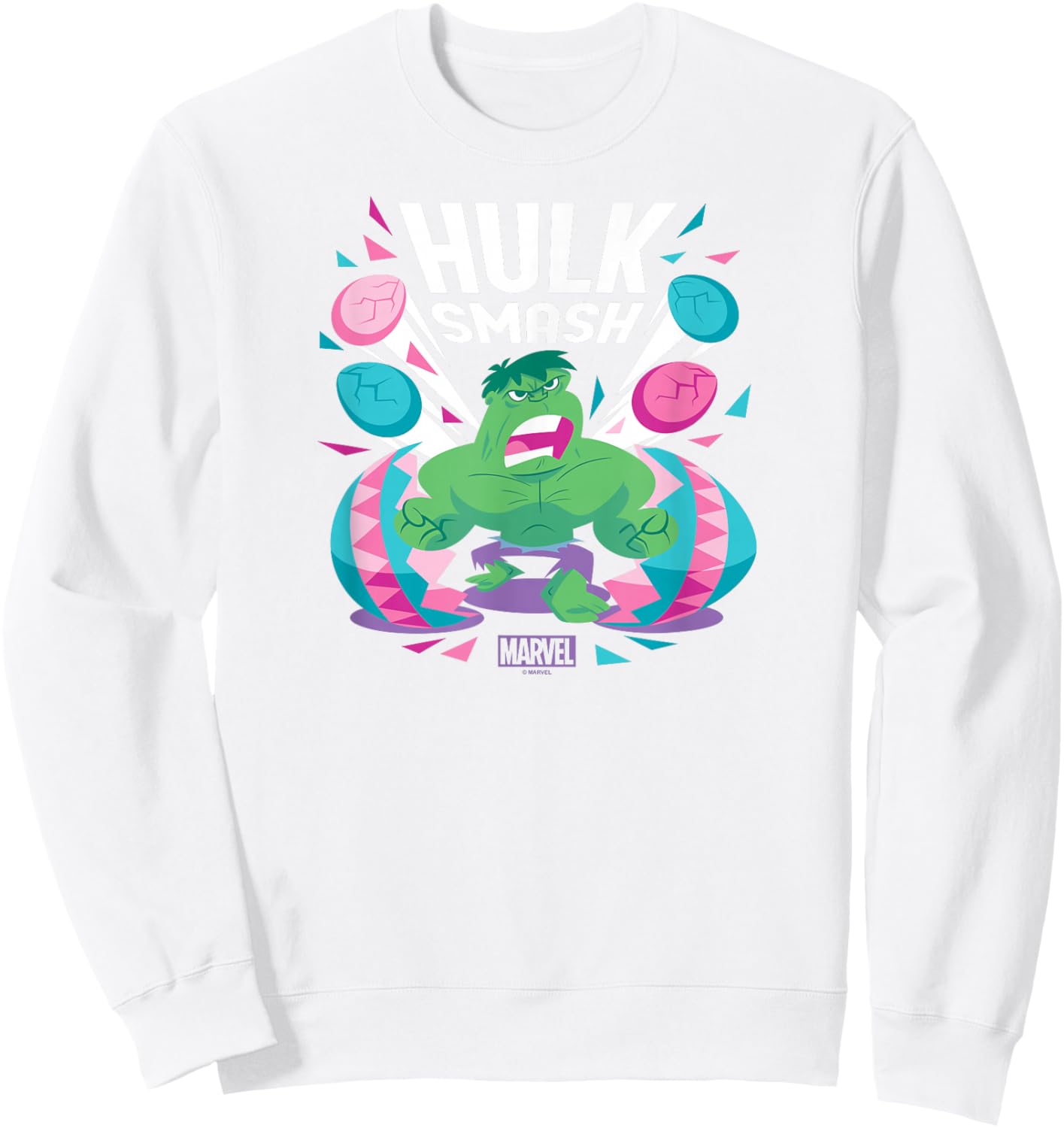 Marvel - Hulk Smash Easter Sweatshirt - Sweatshirt | White