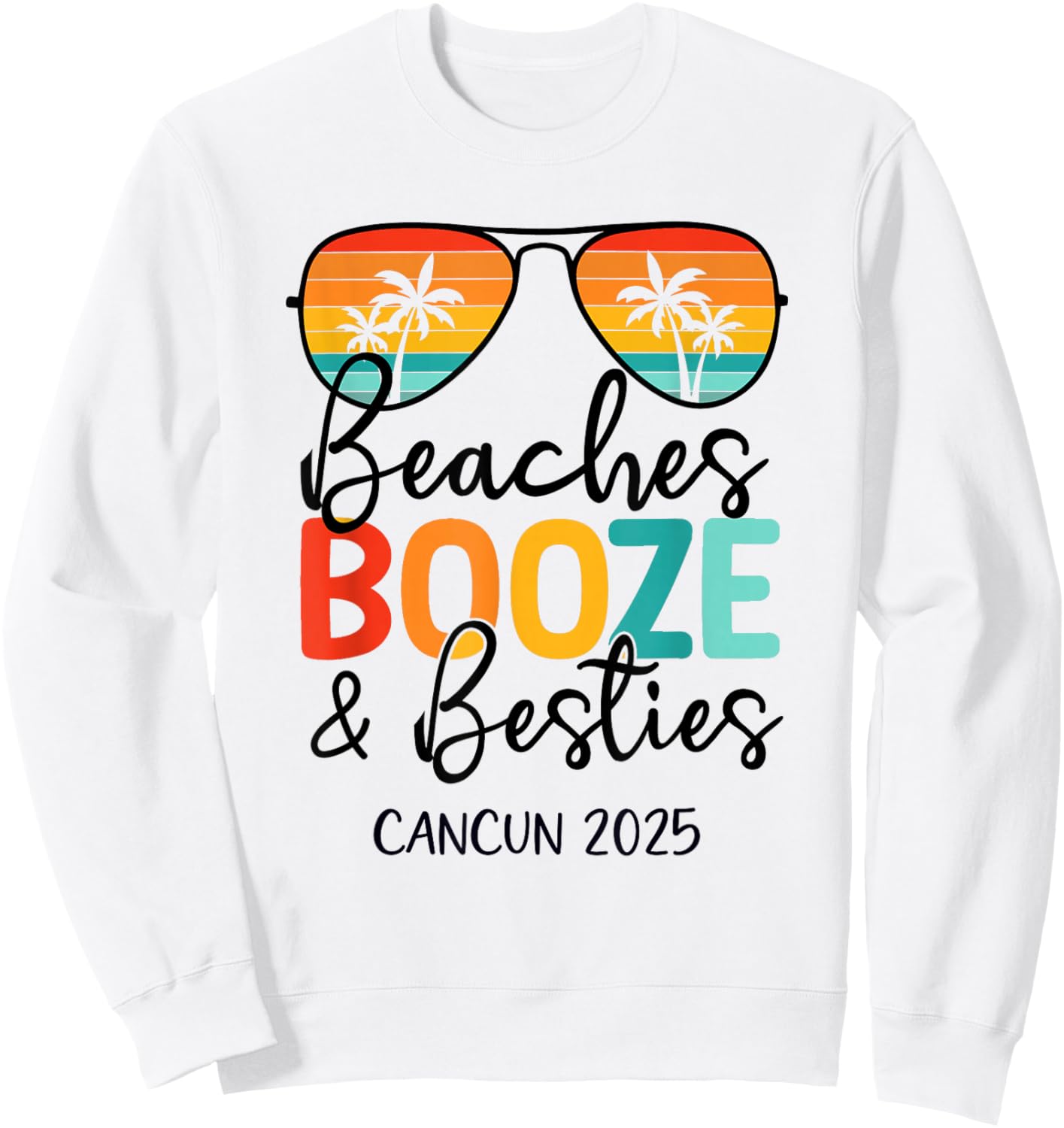 Girls Trip 2025 Cancun Mexico Weekend Summer Vacation Sweatshirt - Sweatshirt | White