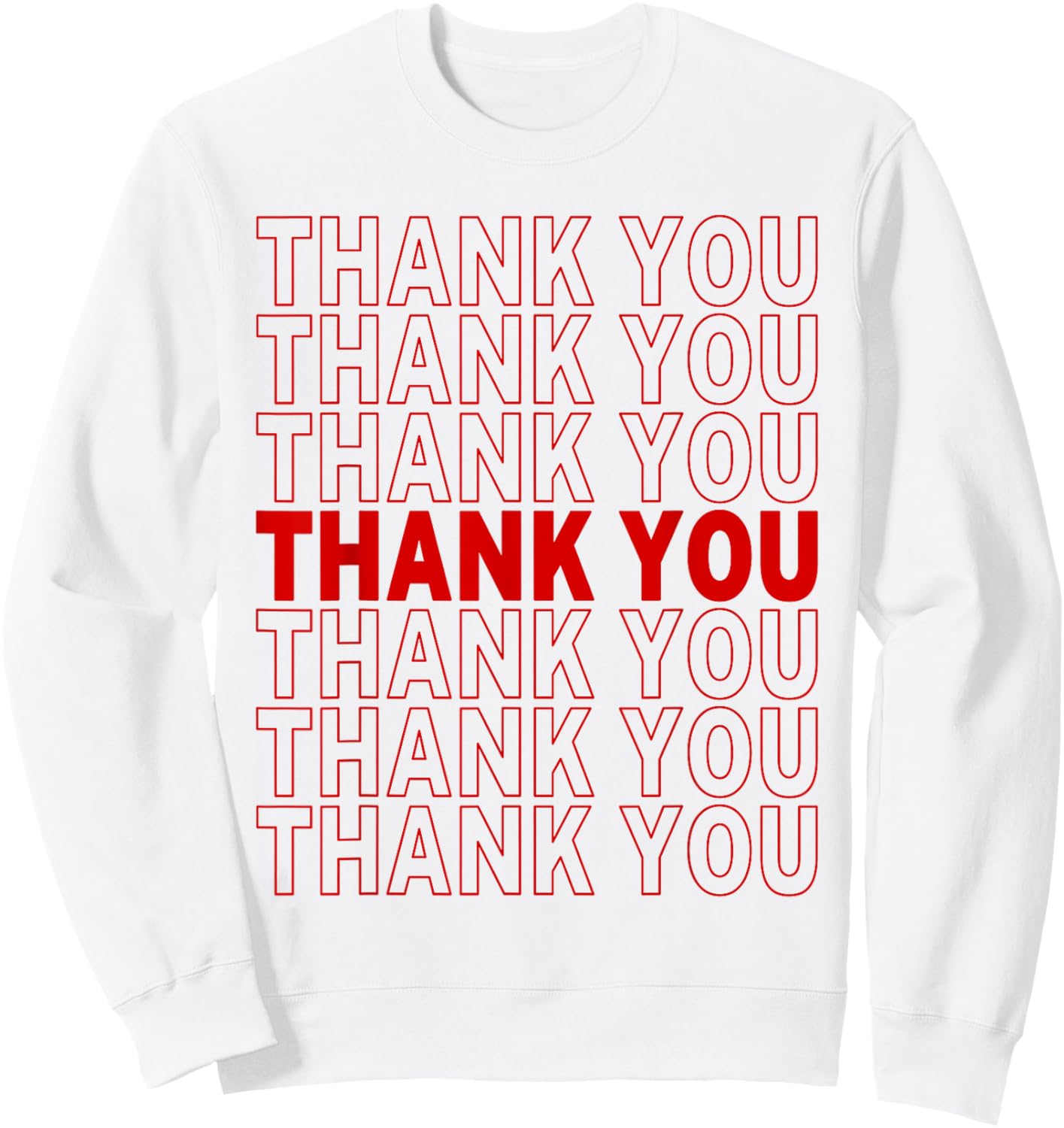 Thank You Bag "Thank You" Sweatshirt - Sweatshirt | White