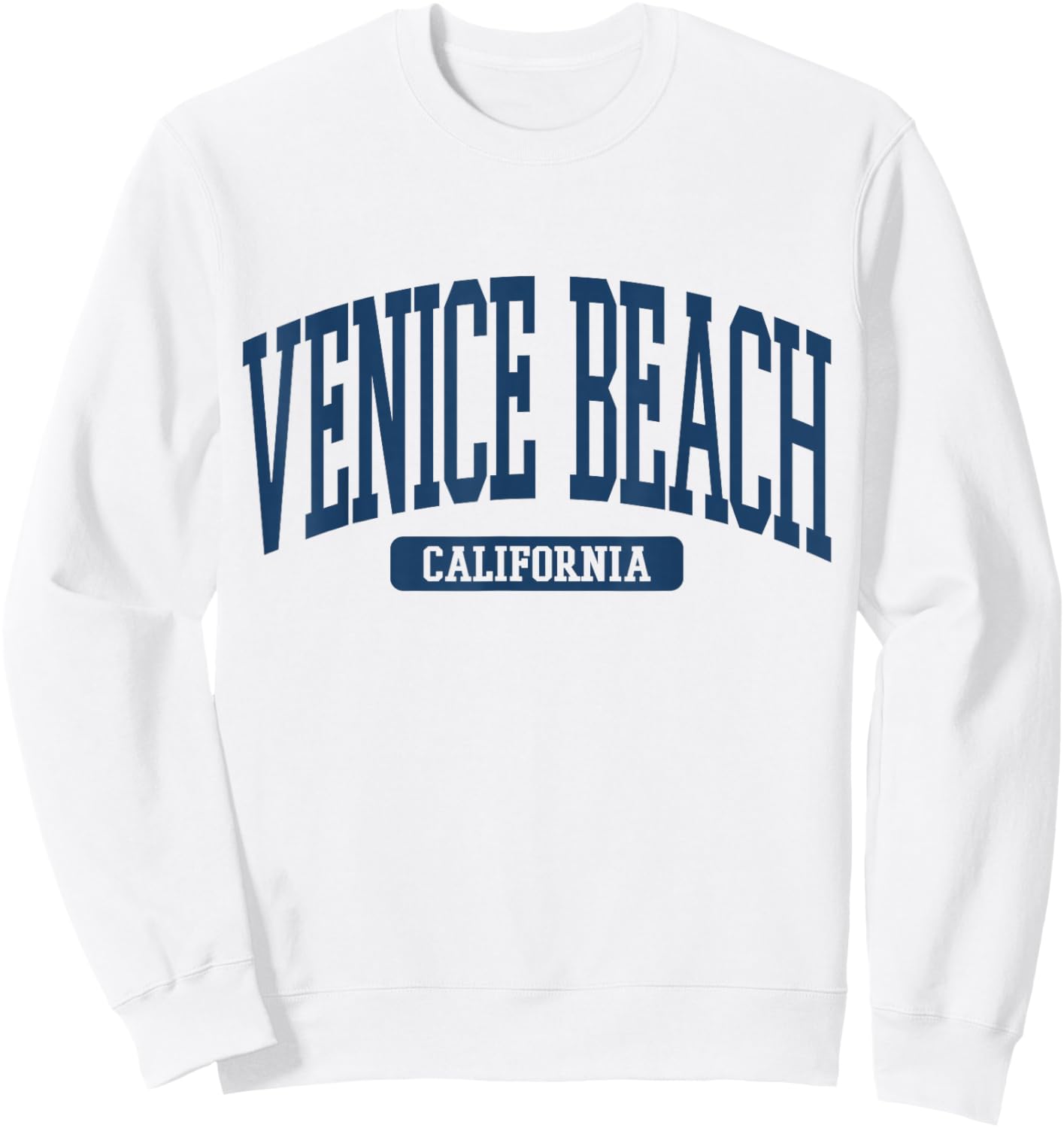 Venice Beach California Souvenir Beach, Retro, Minimalist Sweatshirt - Sweatshirt | White