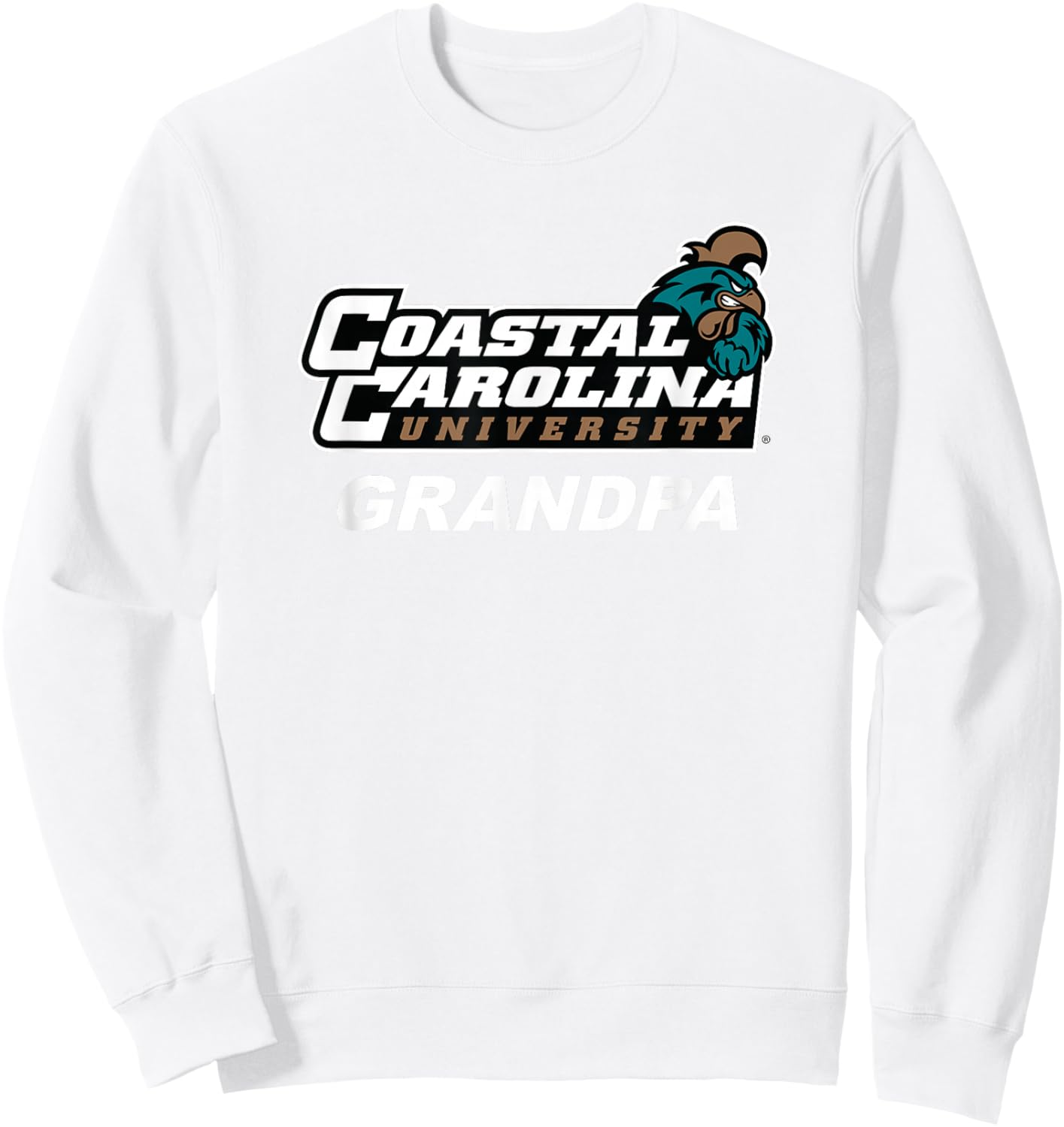 Coastal Carolina University CCU Grandpa Sweatshirt - Sweatshirt | White