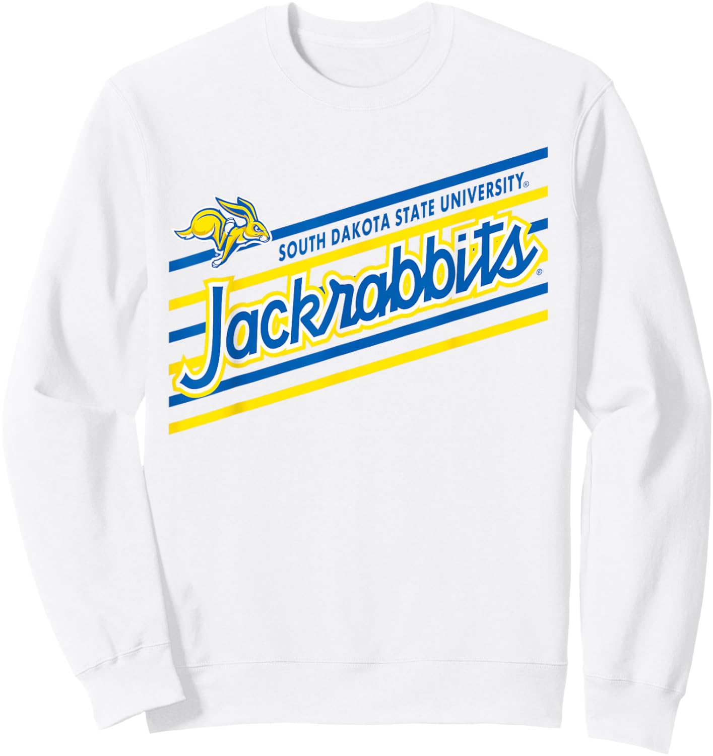 South Dakota State Jackrabbits Retro Performer Gray Sweatshirt - Sweatshirt | White