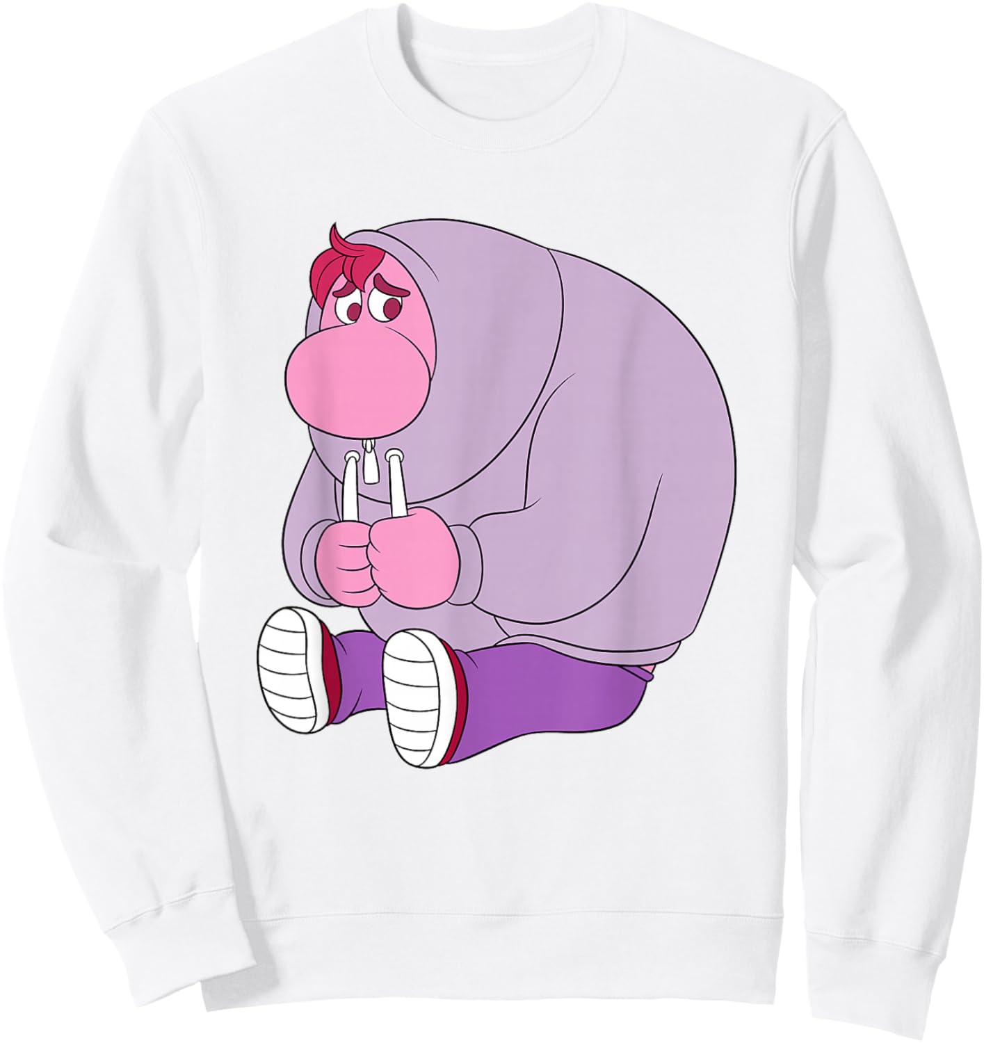 Disney Pixar Inside Out 2 Cute Embarrassment Chest Portrait Sweatshirt - Sweatshirt | White