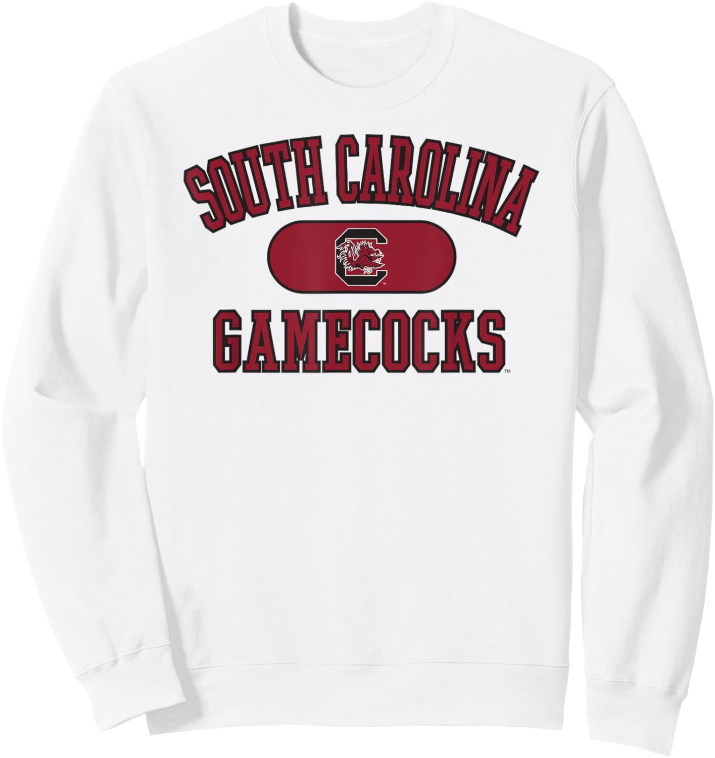 South Carolina Gamecocks Varsity Logo Officially Licensed Sweatshirt - Sweatshirt | White