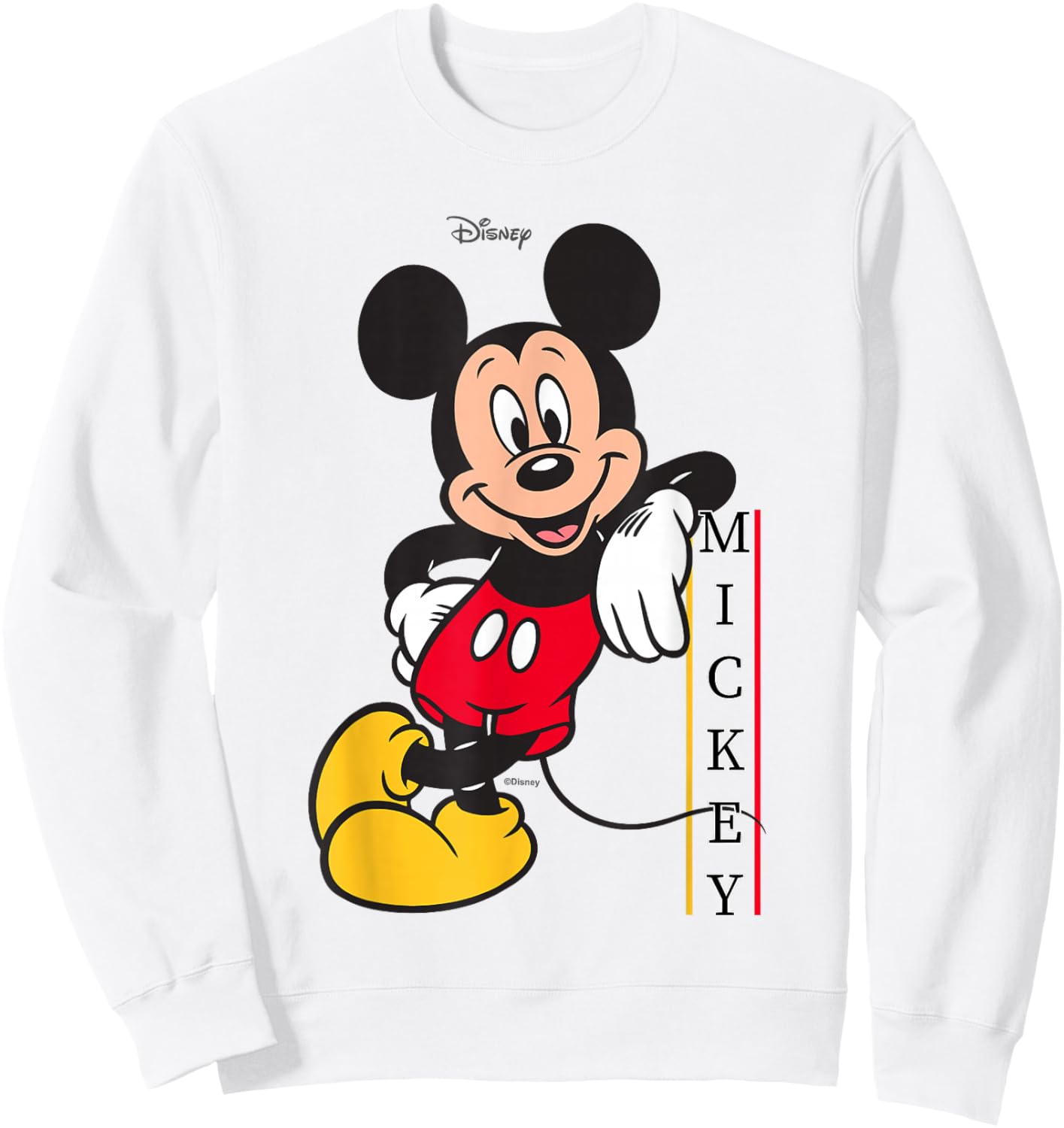 Disney Mickey and Friends Classic Standing Pose Sweatshirt - Sweatshirt | White