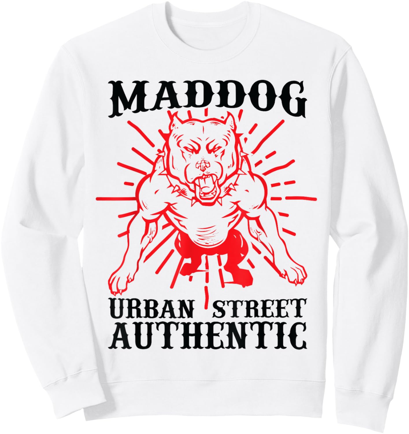 Maddog Urban Street Authentic Sweatshirt - Sweatshirt | White