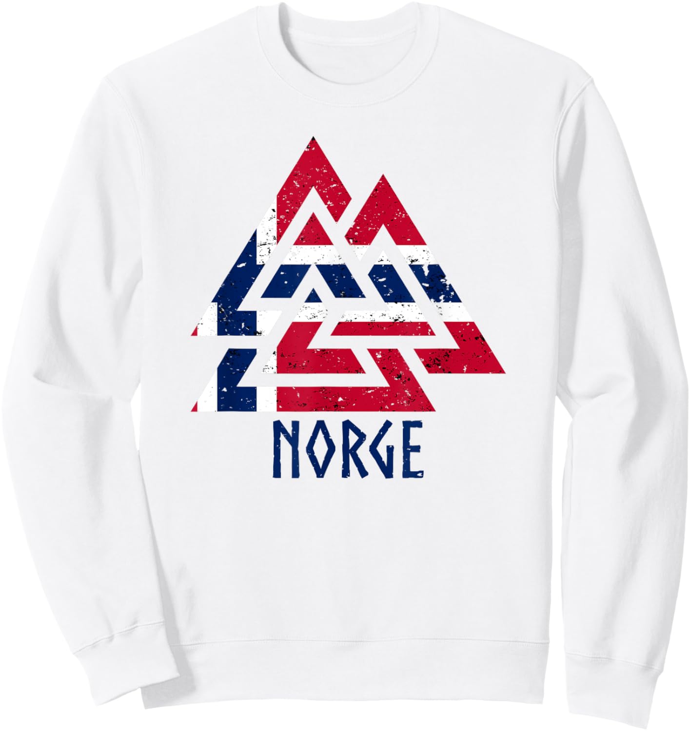 Norwegian Norway Viking nordic norge norway norwegian flag Sweatshirt - Sweatshirt | White