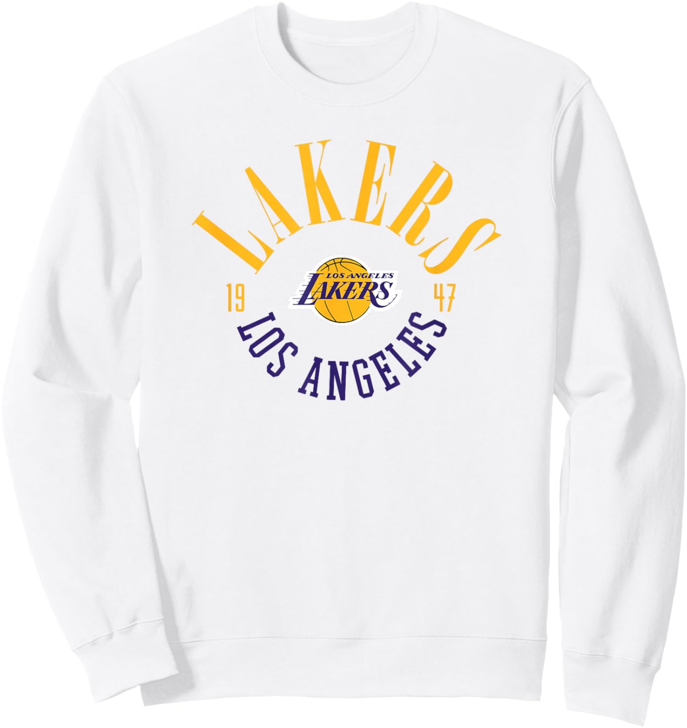 Official NBA Los Angeles Lakers Range Sweatshirt - Sweatshirt | White