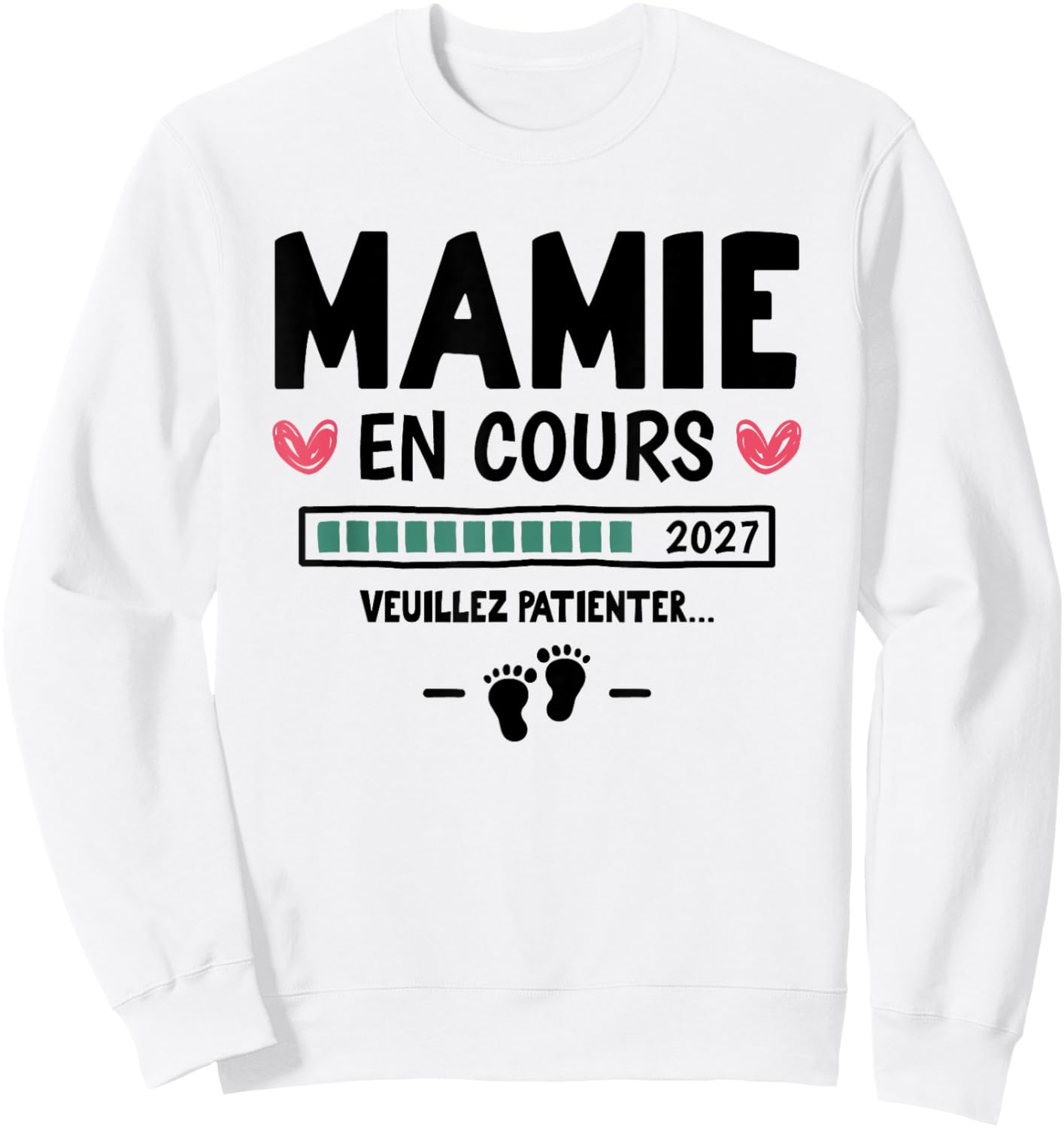 Annonce Grossesse Futur Grand Parent - Mamie en Cours 2027 Sweatshirt - Sweatshirt | White