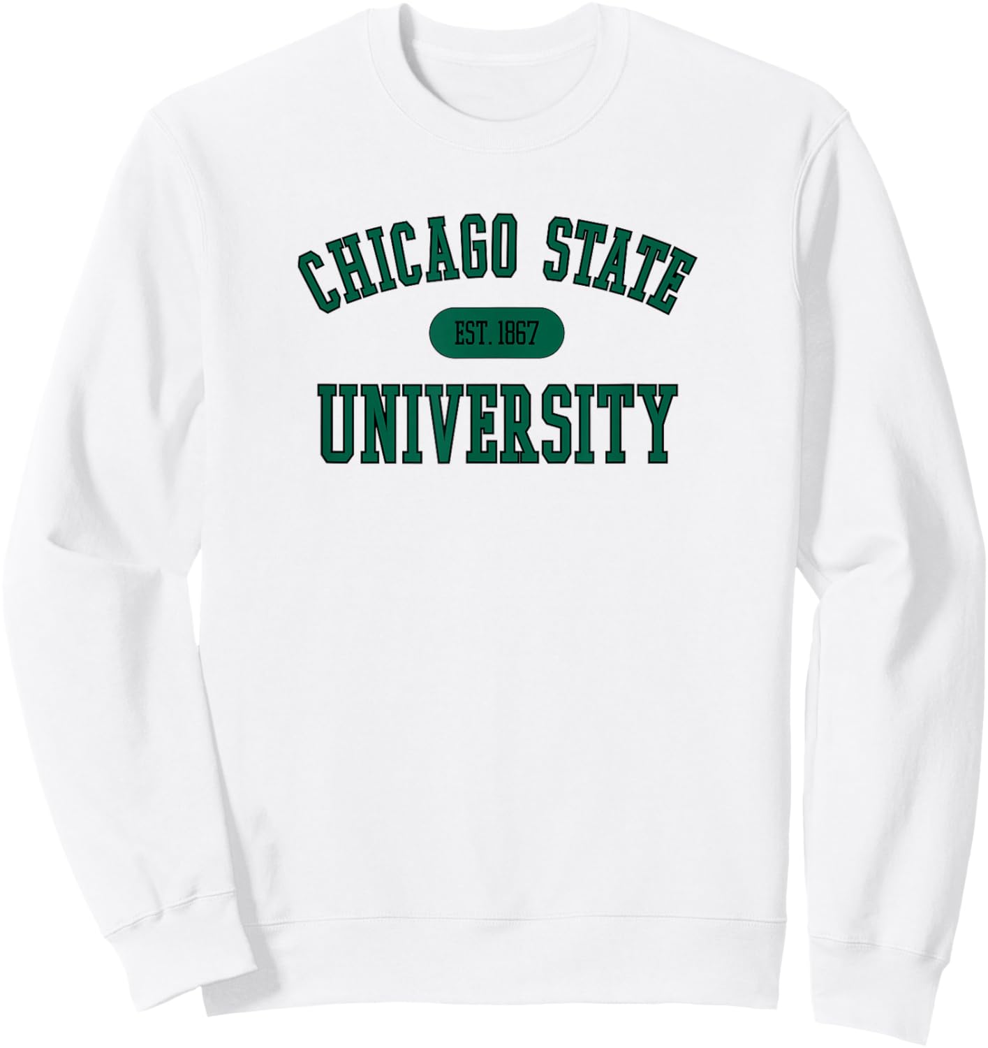 Chicago State Cougars Varsity Gray Officially Licensed Sweatshirt - Sweatshirt | White