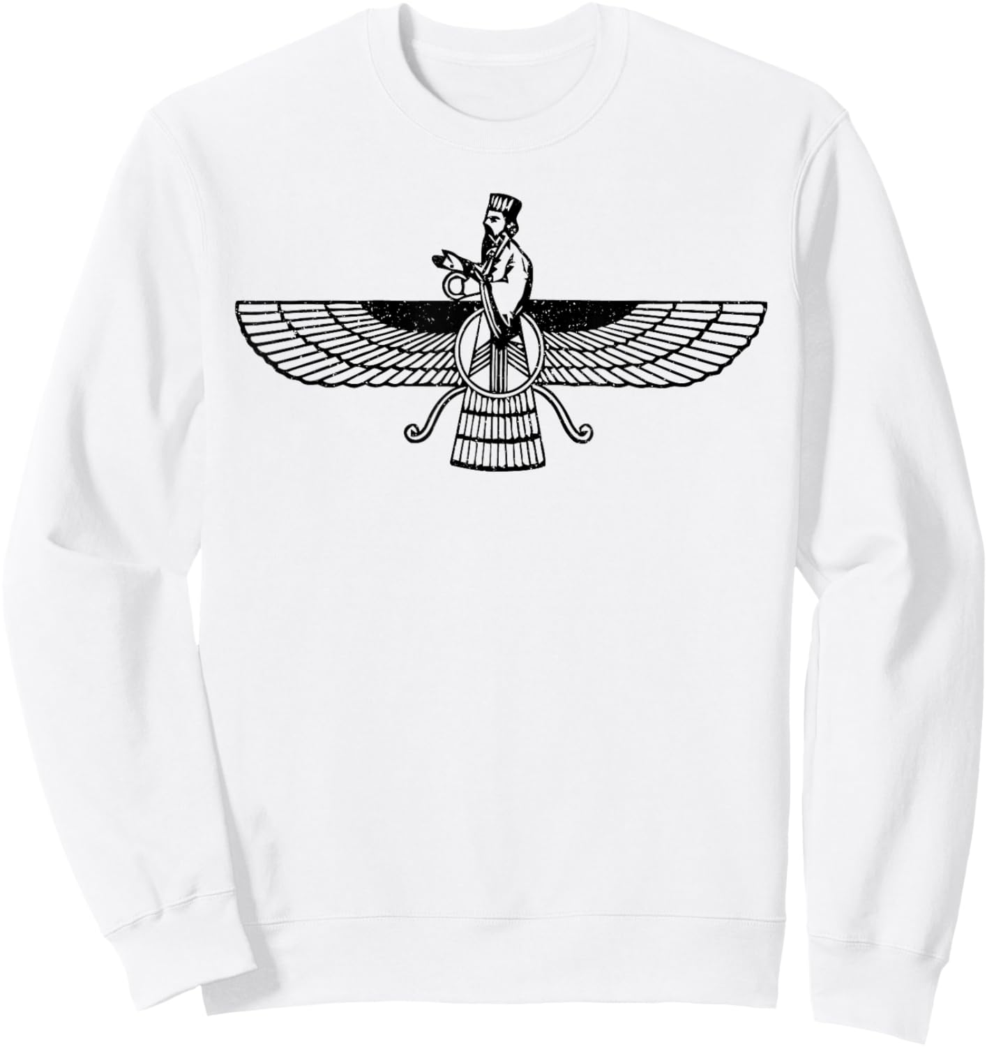 Symbol ZOROASTRIANISM OF FARAVAHAR Sweatshirt - Sweatshirt | White