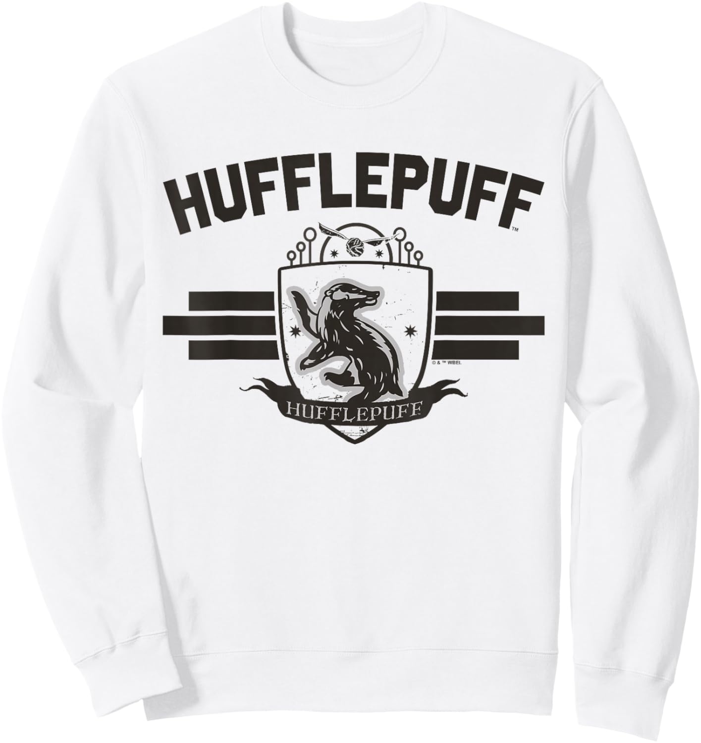 Harry Potter Hufflepuff Quidditch Bar Sweatshirt - Sweatshirt | White