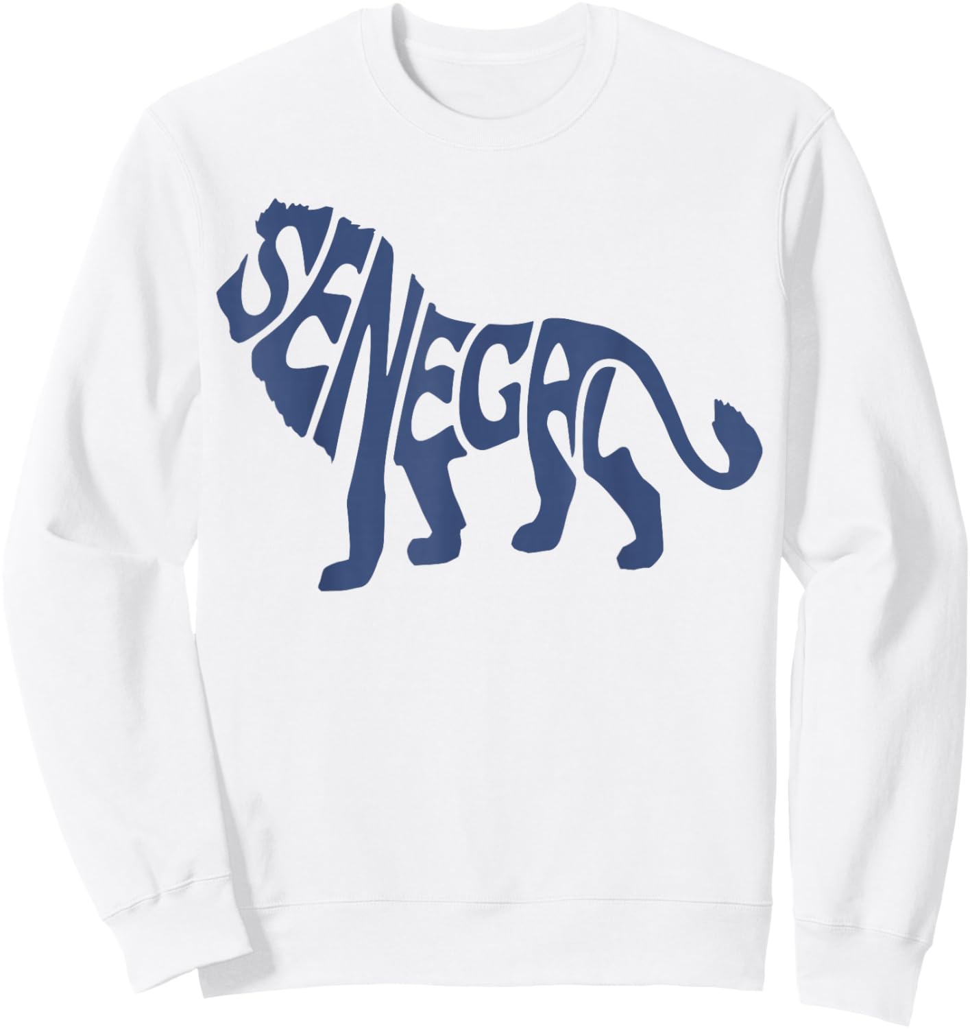 Senegalese National Flag Patriotic of Senegal Lion Heritage Sweatshirt - Sweatshirt | White