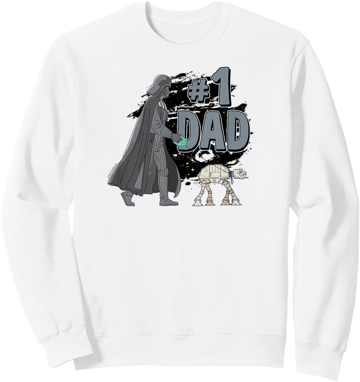 Star Wars - Number One Dad Darth Sweatshirt - Sweatshirt | White