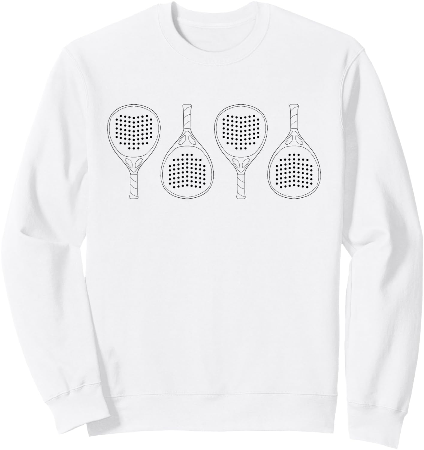 Padel Paddle Tennis Racket Ball Sweatshirt - Sweatshirt | White