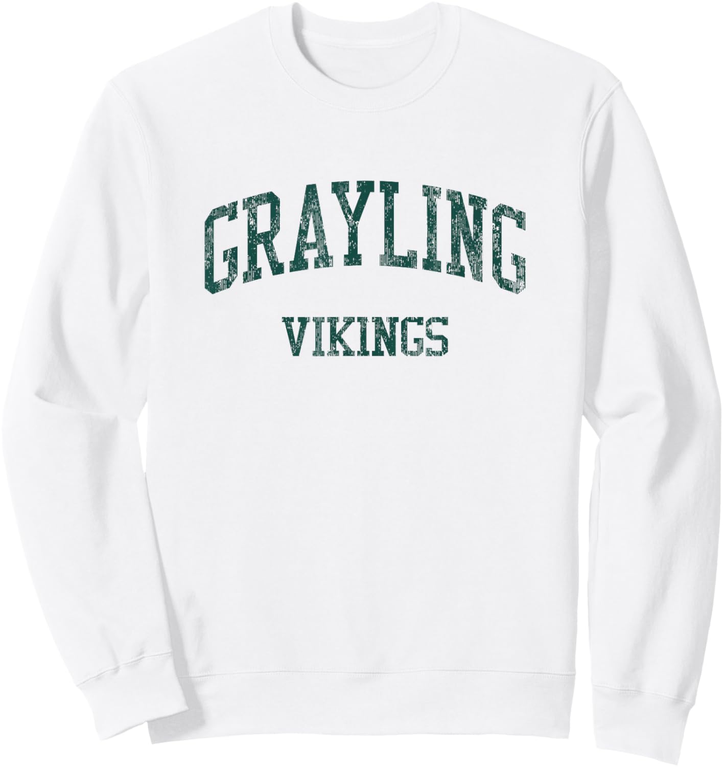 Grayling High School HS Grayling MI Vintage Sports Sweatshirt - Sweatshirt | White