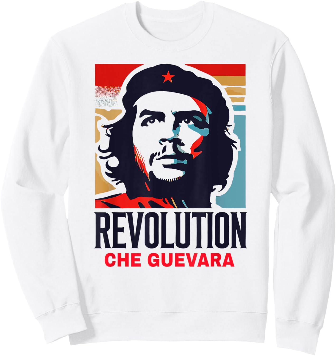 Che Guevara Rebel Signature Guerrilla Icon Revolution Sweatshirt - Sweatshirt | White