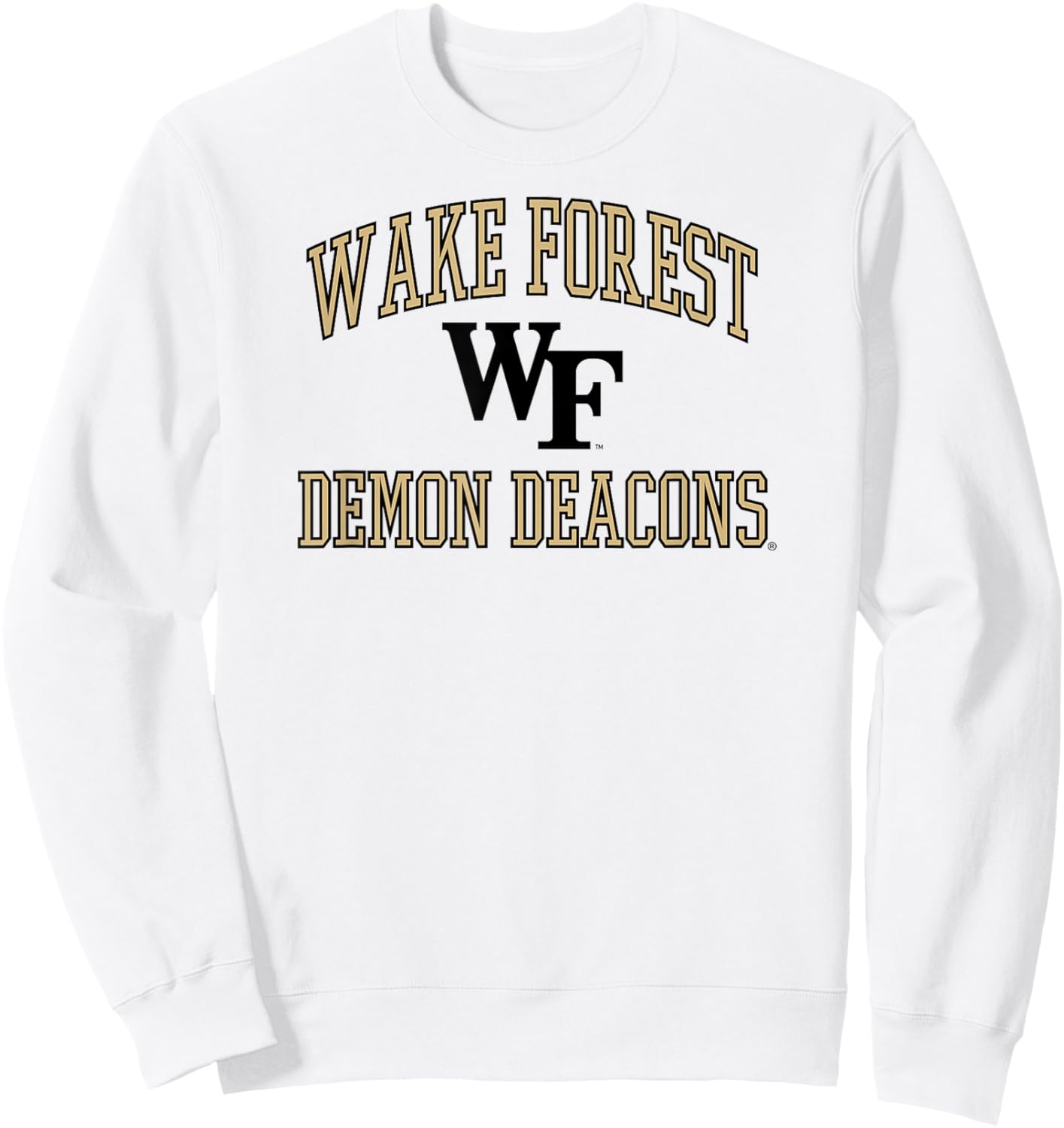 Wake Forest Demon Deacons Basketball Screen Gray Sweatshirt - Sweatshirt | White