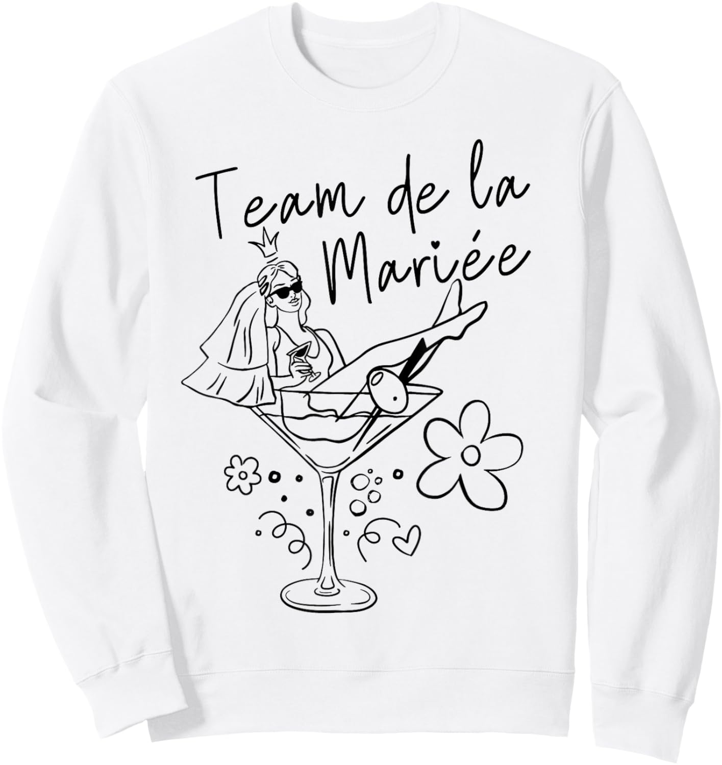 Bride Team Surprise For A Team Bride Sweatshirt - Sweatshirt | White