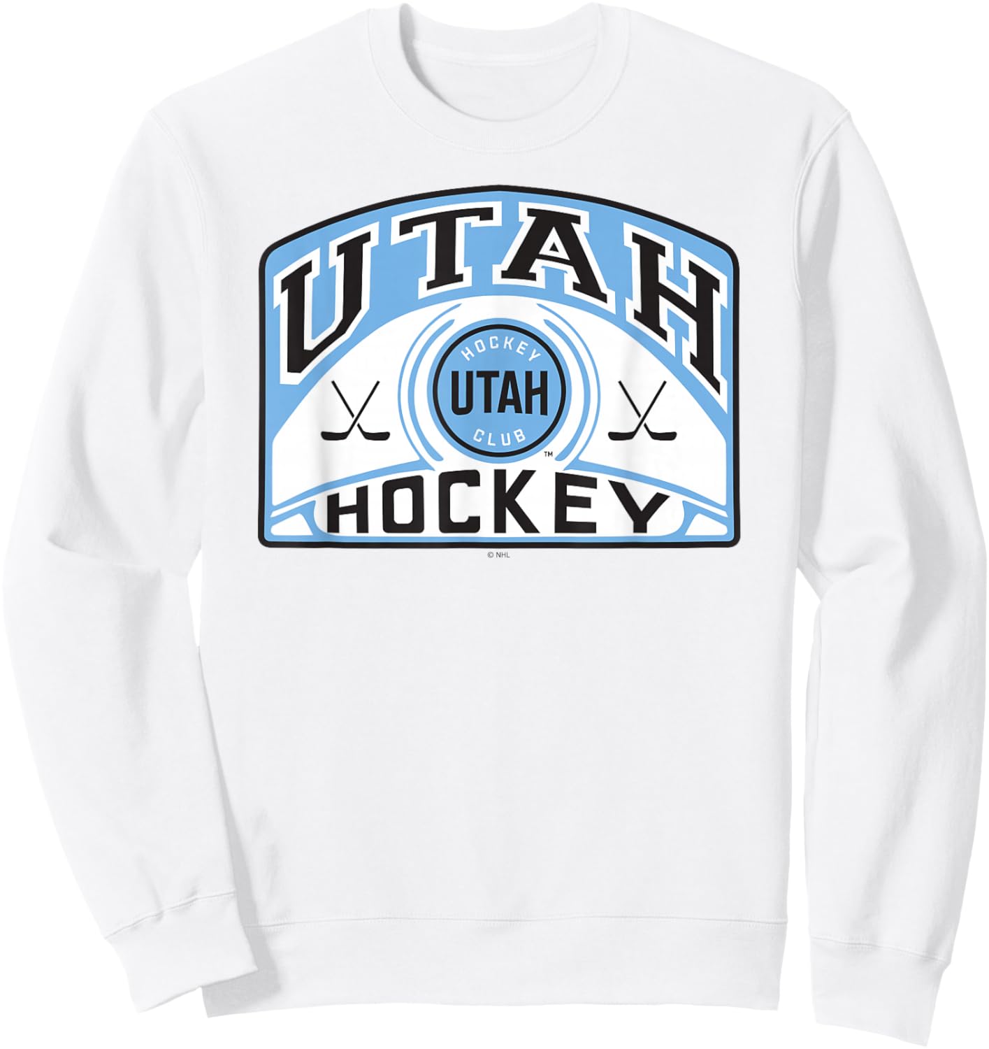Utah Hockey Club Glide Gray Officially Licensed Sweatshirt - Sweatshirt | White