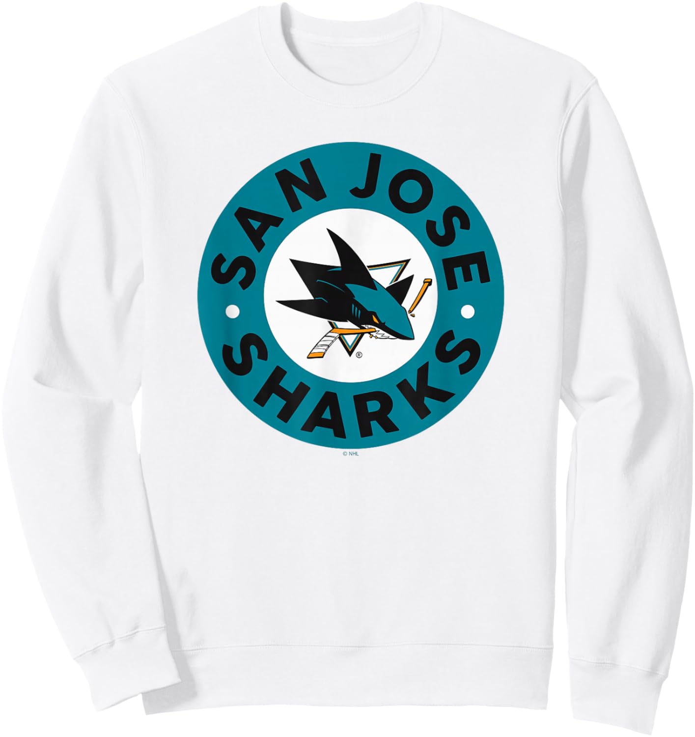 San Jose Sharks Symbol Gray Officially Licensed Sweatshirt - Sweatshirt | White