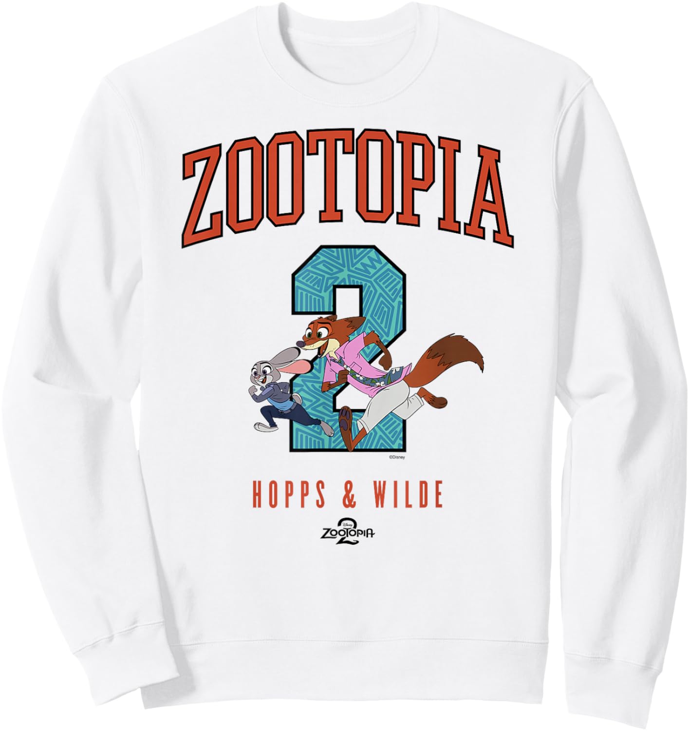 Disney Zootopia 2 Judy Hopps and Nick Wilde Cute Moments Sweatshirt - Sweatshirt | White