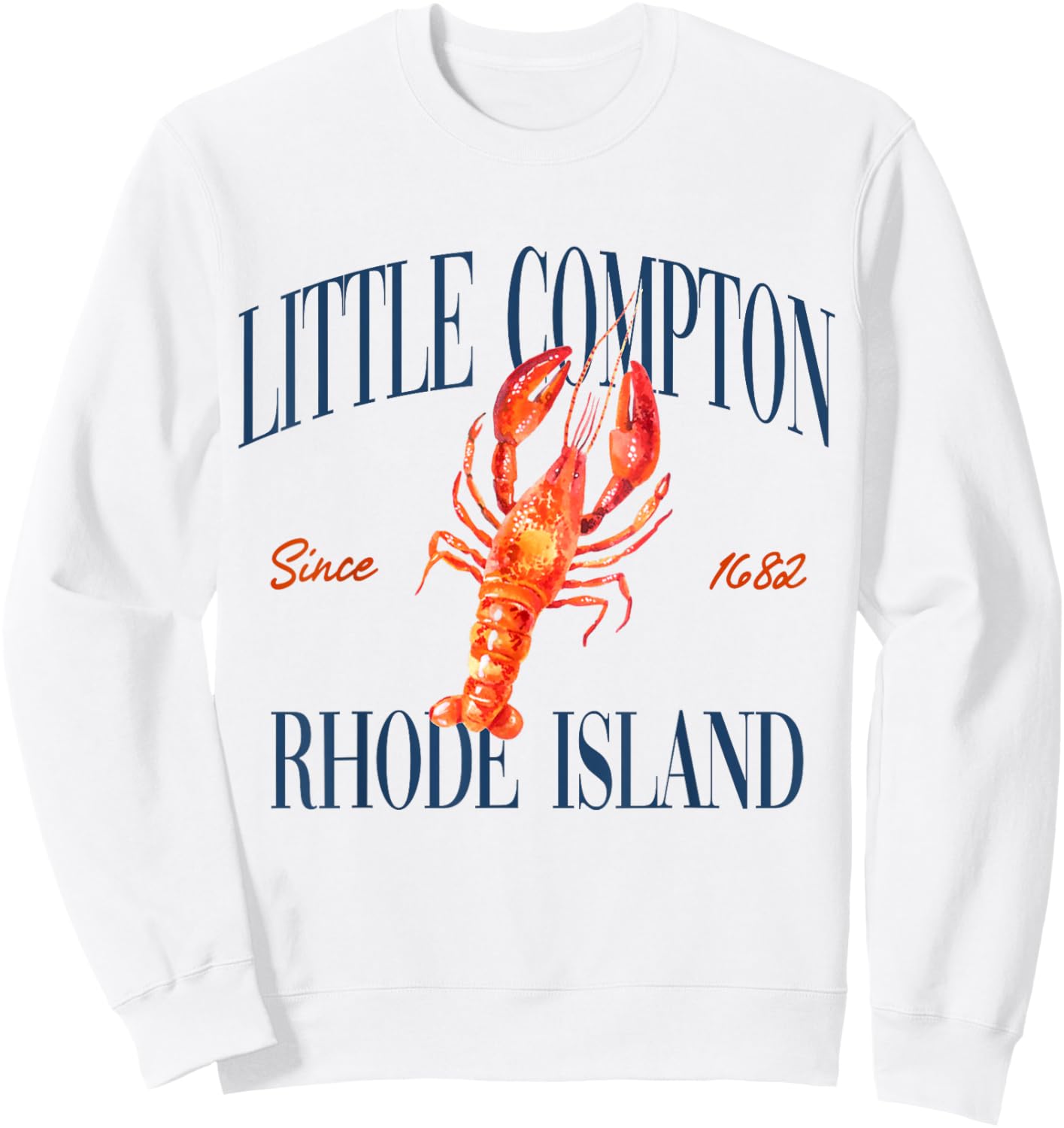 Little Compton Rhode Island Est. 1682 - Old Money, Retro Sweatshirt - Sweatshirt | White