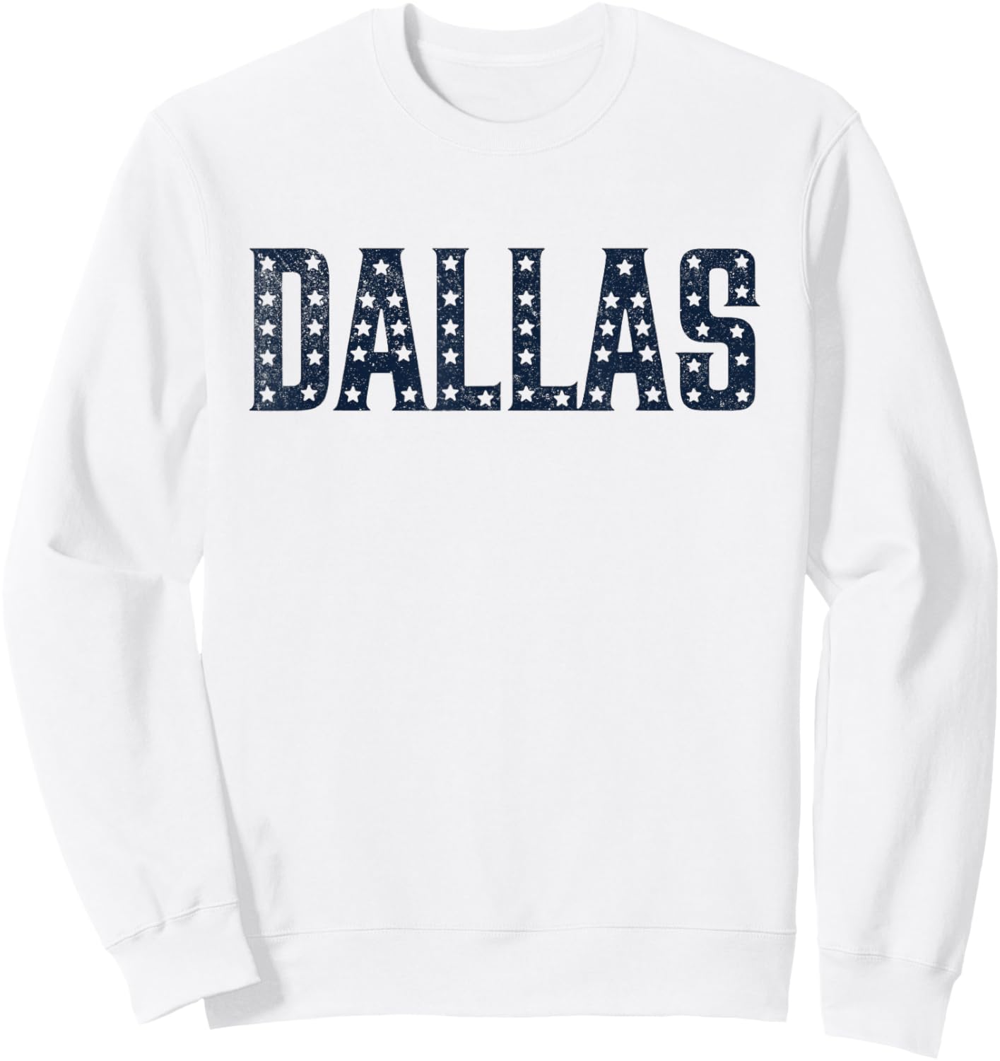 Dallas Vintage Retro Sweatshirt - Sweatshirt | White