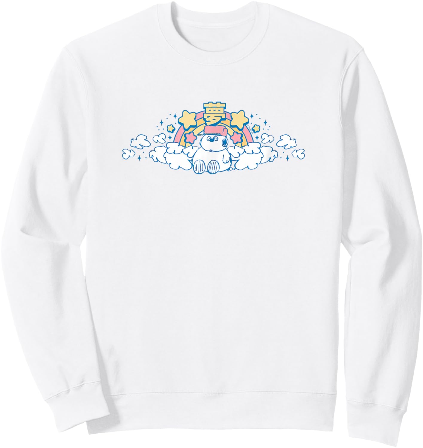 Peanuts - Olaf - Kawaii Print Sweatshirt - Sweatshirt | White