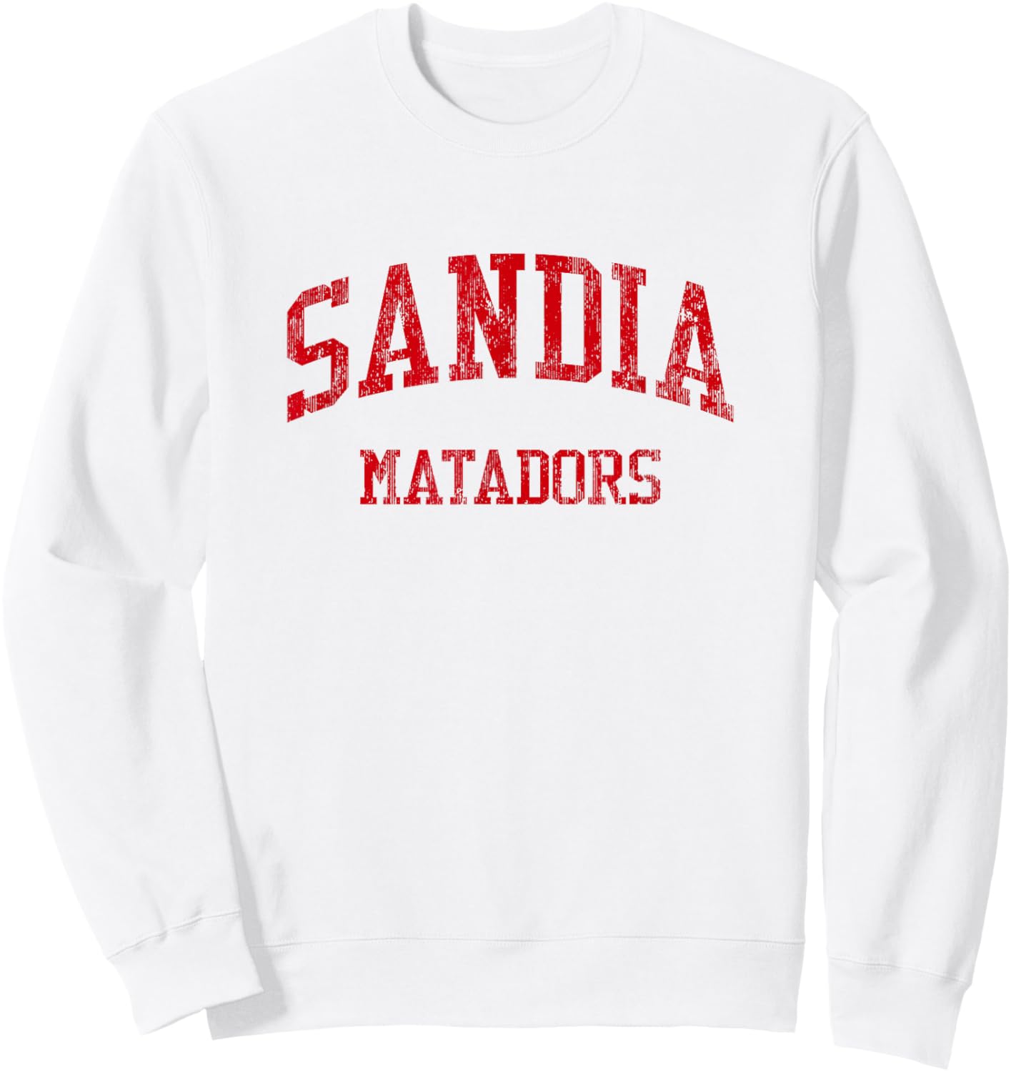 Sandia High School HS Albuquerque NM Vintage Sports Sweatshirt - Sweatshirt | White
