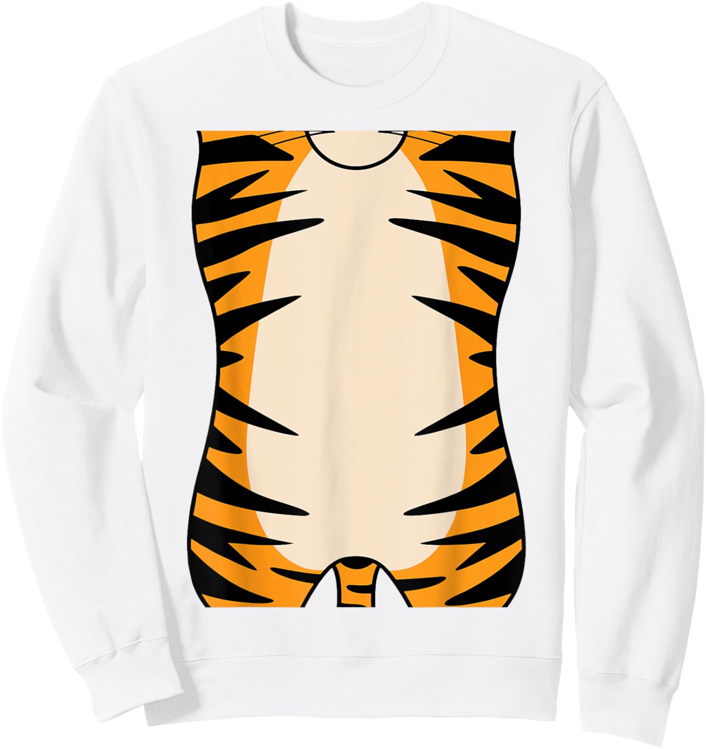 Tiger Shirt Adult Kids Men Women Tiger Costume Sweatshirt - Sweatshirt | White