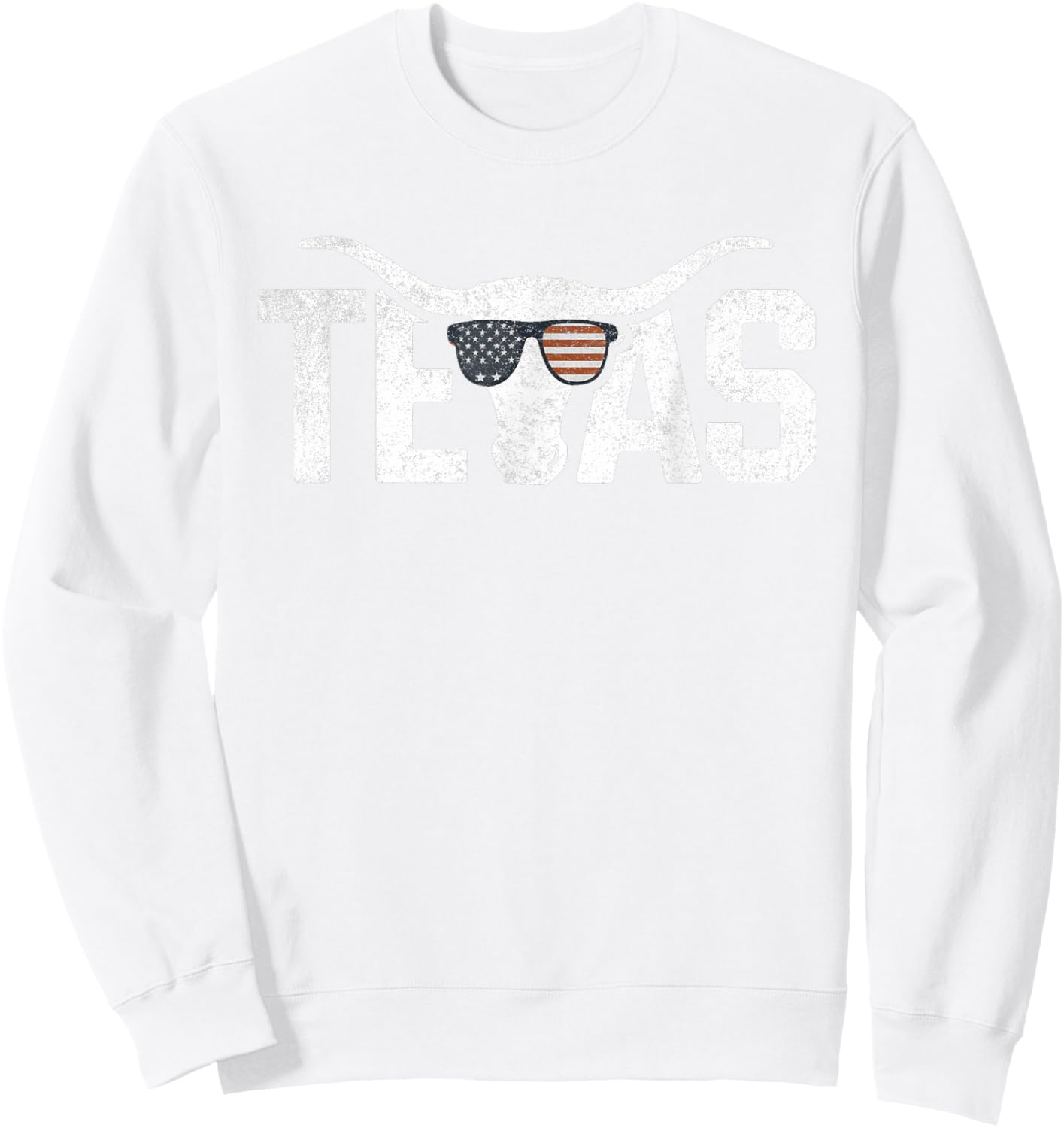 Texas Vintage Retro Sweatshirt - Sweatshirt | White