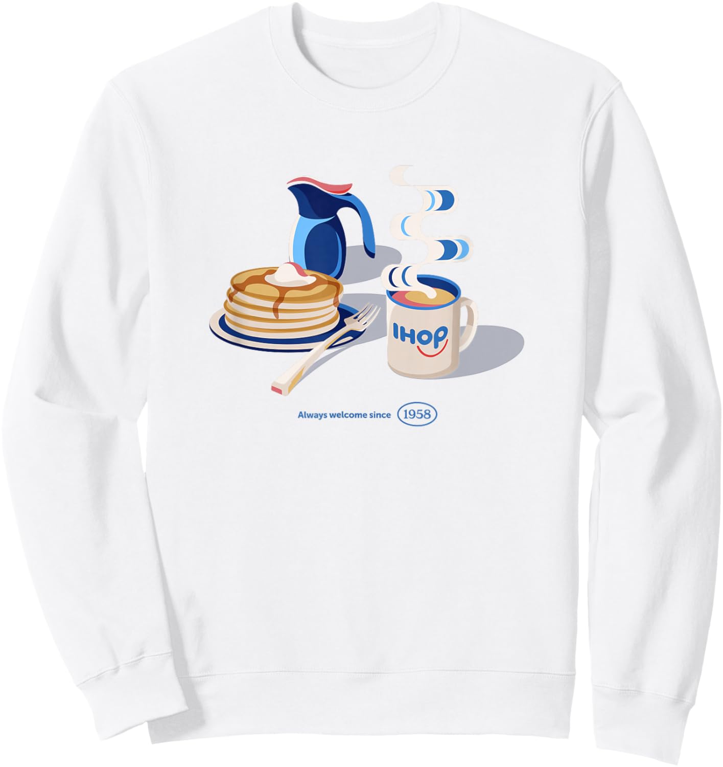IHOP Always Welcome Since 1958 Sweatshirt - Sweatshirt | White