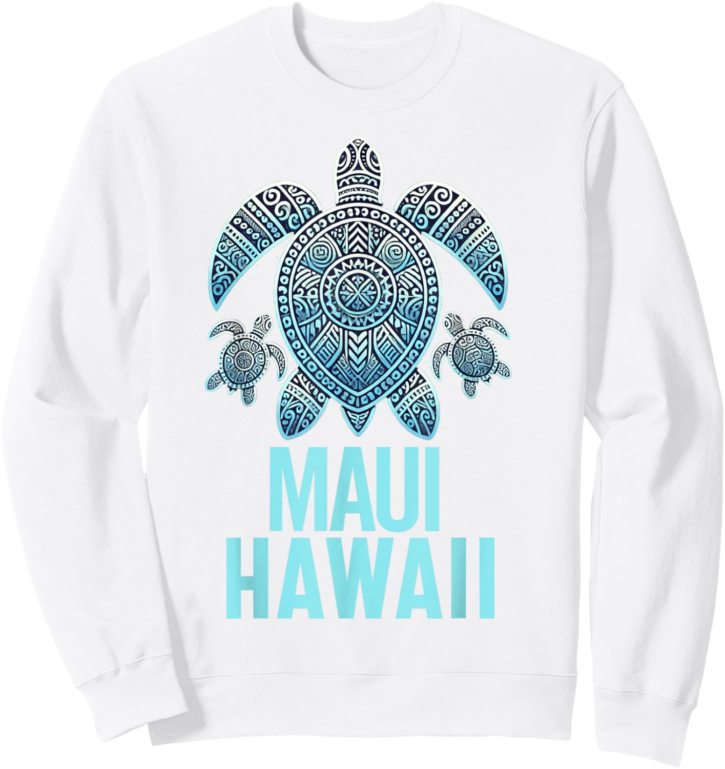 Maui Hawaii Souvenir Vacation Hawaiian Men Women Reminder Sweatshirt - Sweatshirt | White