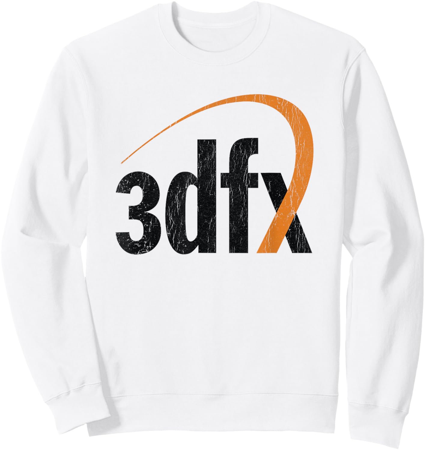 3DFX Vintage 3D GPU Logo Sweatshirt - Sweatshirt | White