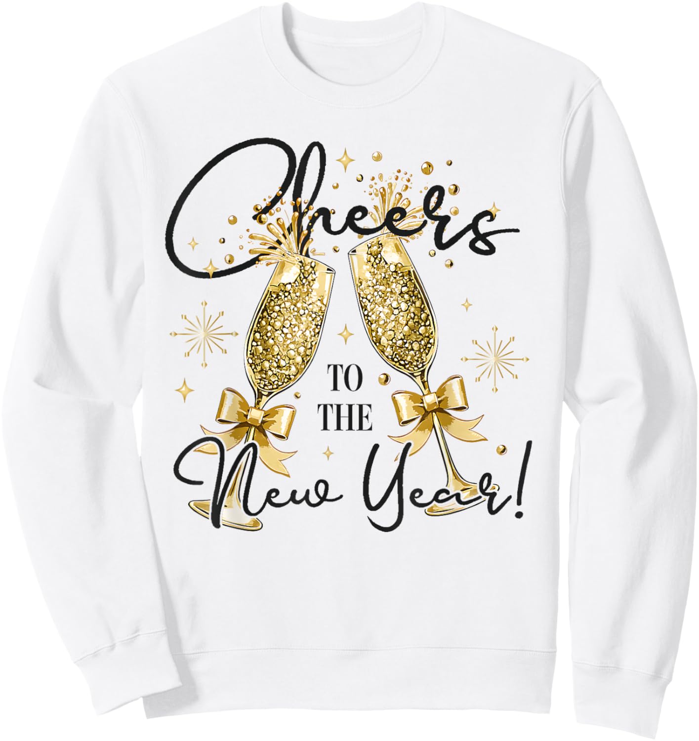 Happy New Year 2026 Cheers to A New Year Fireworks Sweatshirt - Sweatshirt | White