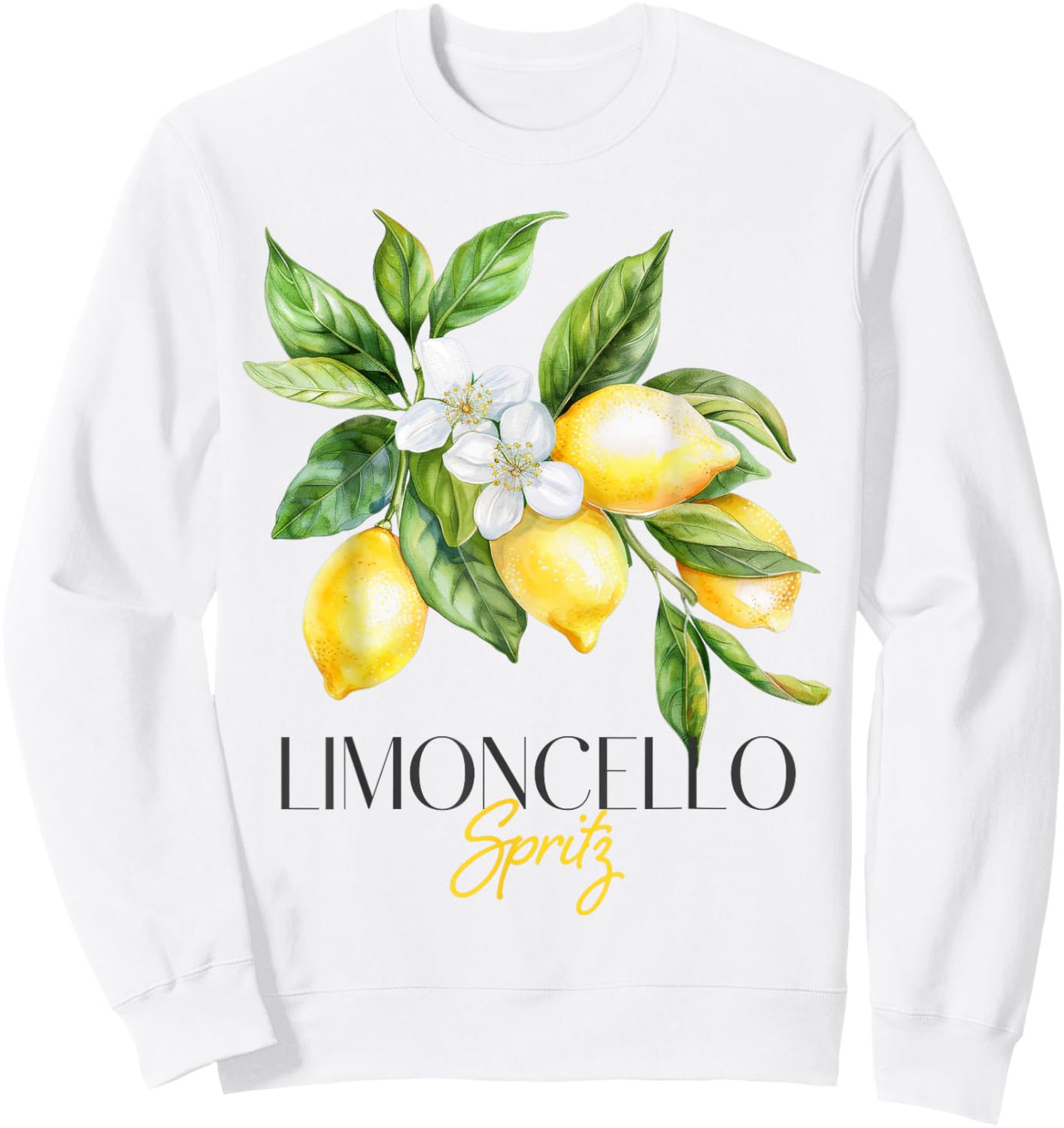 Limoncello Spritz Summer Aperitif Italian Lemon Liqueur Sweatshirt - Sweatshirt | White