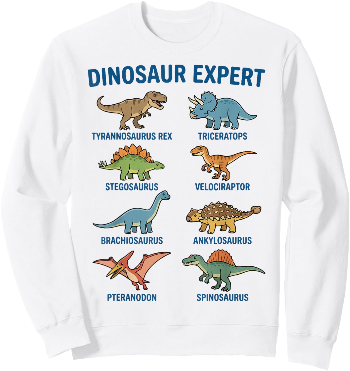 Dinosaur Expert Ankylosaurus Fossil Paleontology Sweatshirt - Sweatshirt | White