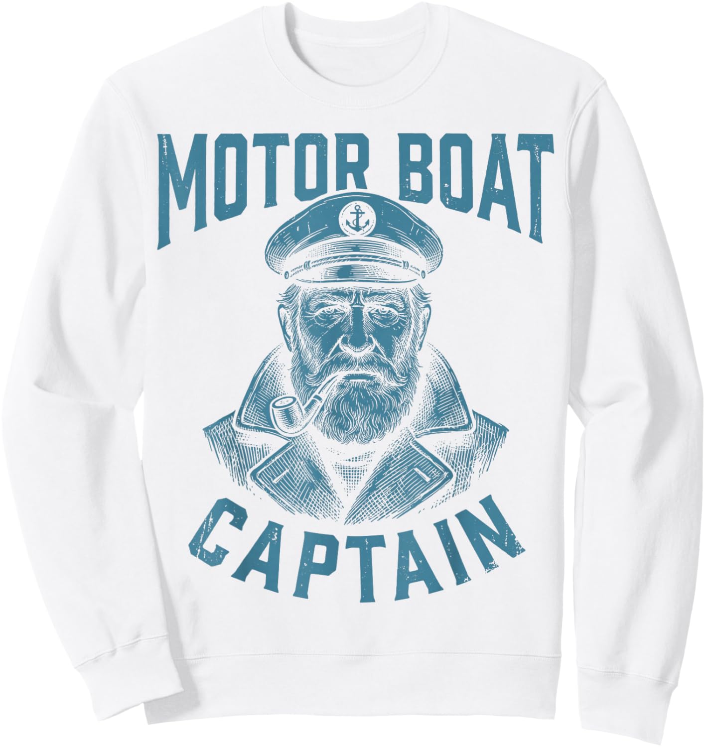 Motor Boatin SOB Motor Boat Captain Pontoon Lake Boater Sweatshirt - Sweatshirt | White