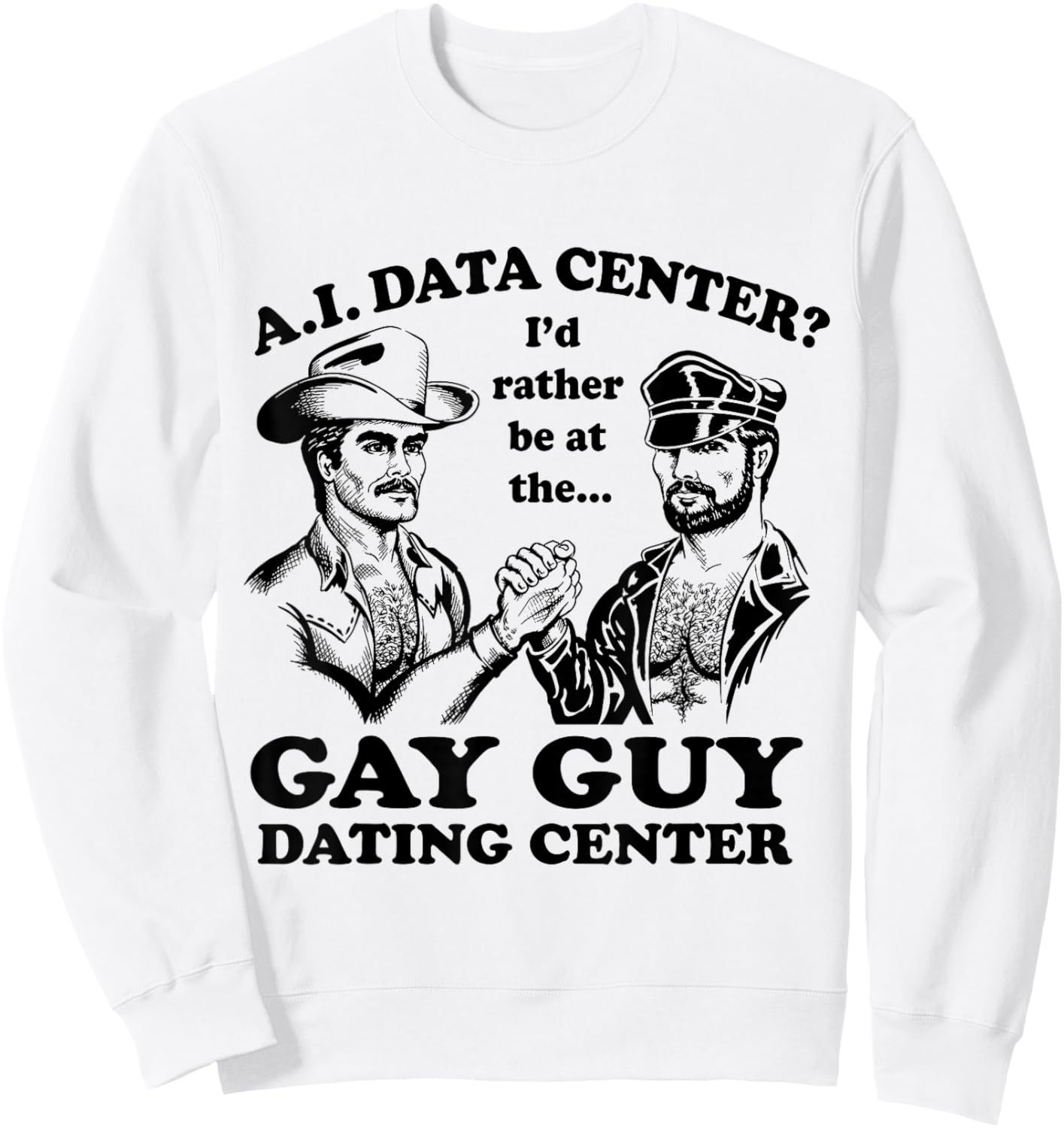 Center Sweatshirt - Sweatshirt | White