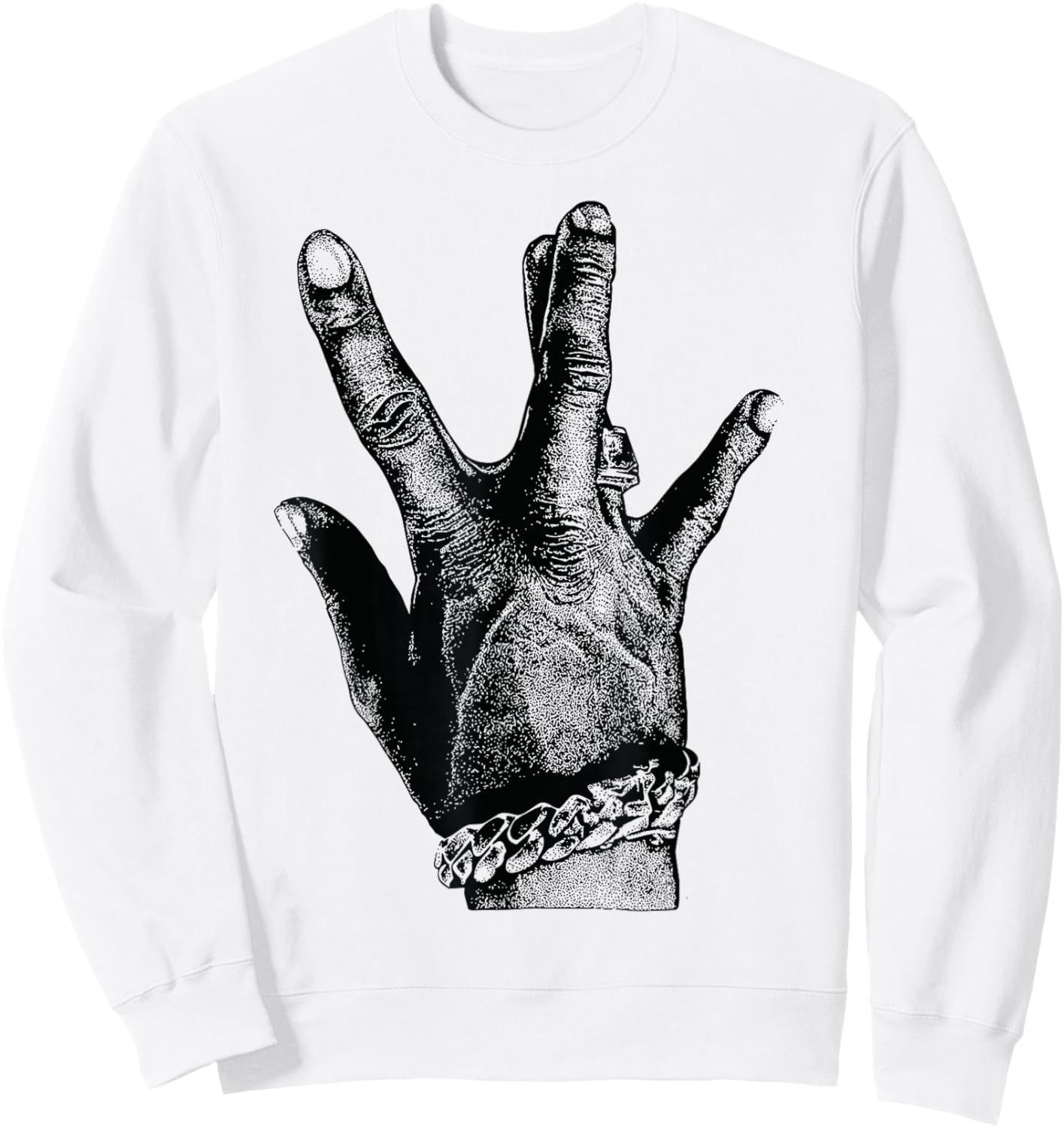 Westside, côte Ouest, W, West Side, Hip-hop, Bay, Cali, Gauche Sweatshirt - Sweatshirt | White