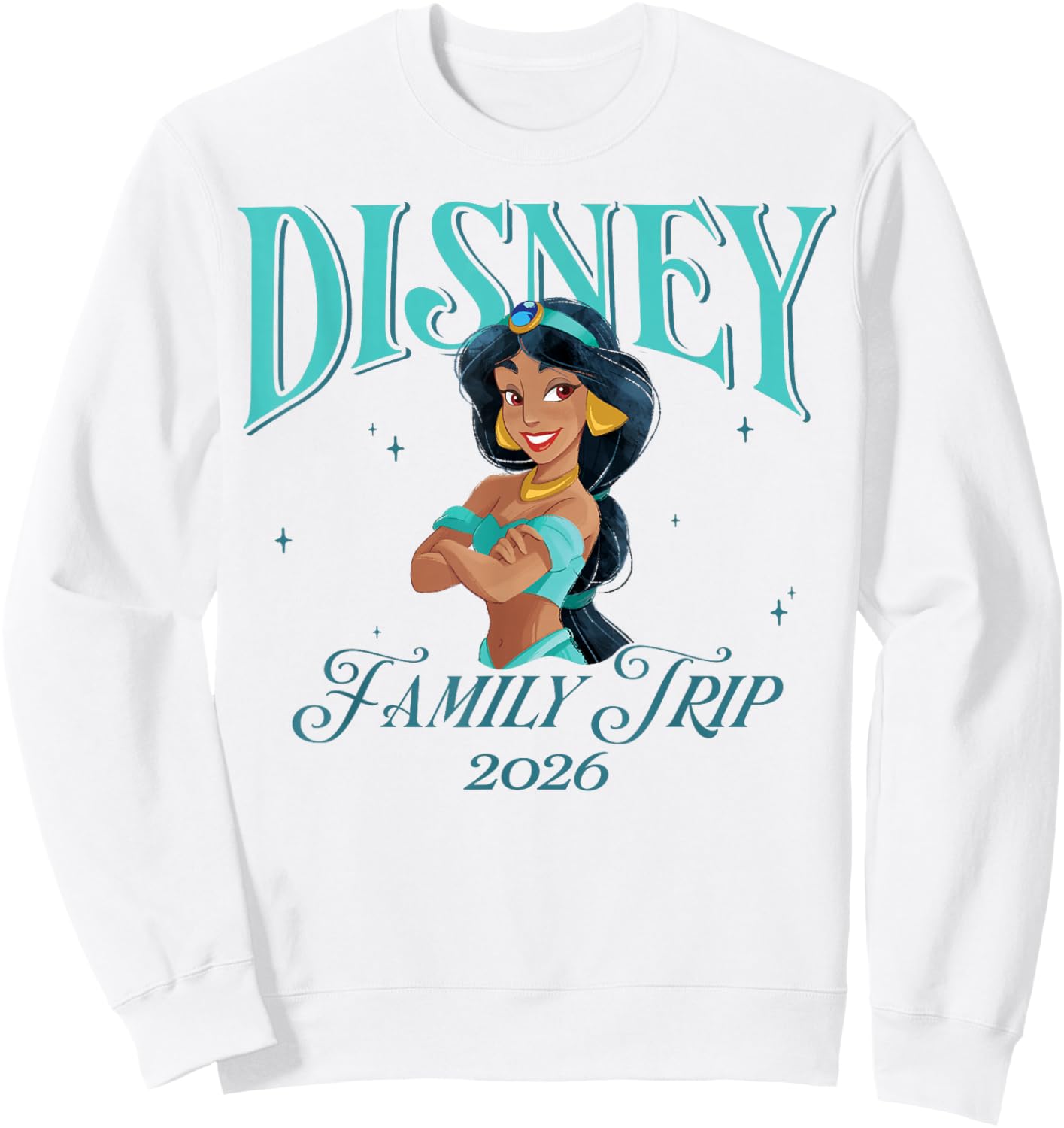 Disney Aladdin Princess Jasmine Disney Family Trip 2026 Sweatshirt - Sweatshirt | White