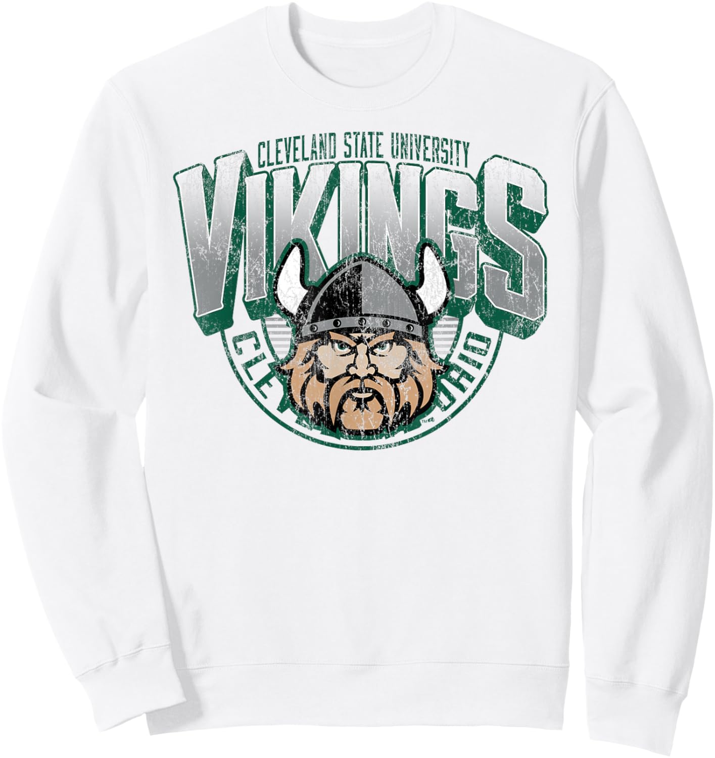 Cleveland State Vikings Vintage Major Gray Sweatshirt - Sweatshirt | White