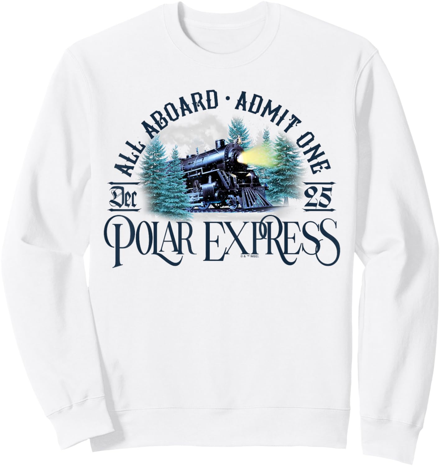 The Polar Express All Aboard Sweatshirt - Sweatshirt | White