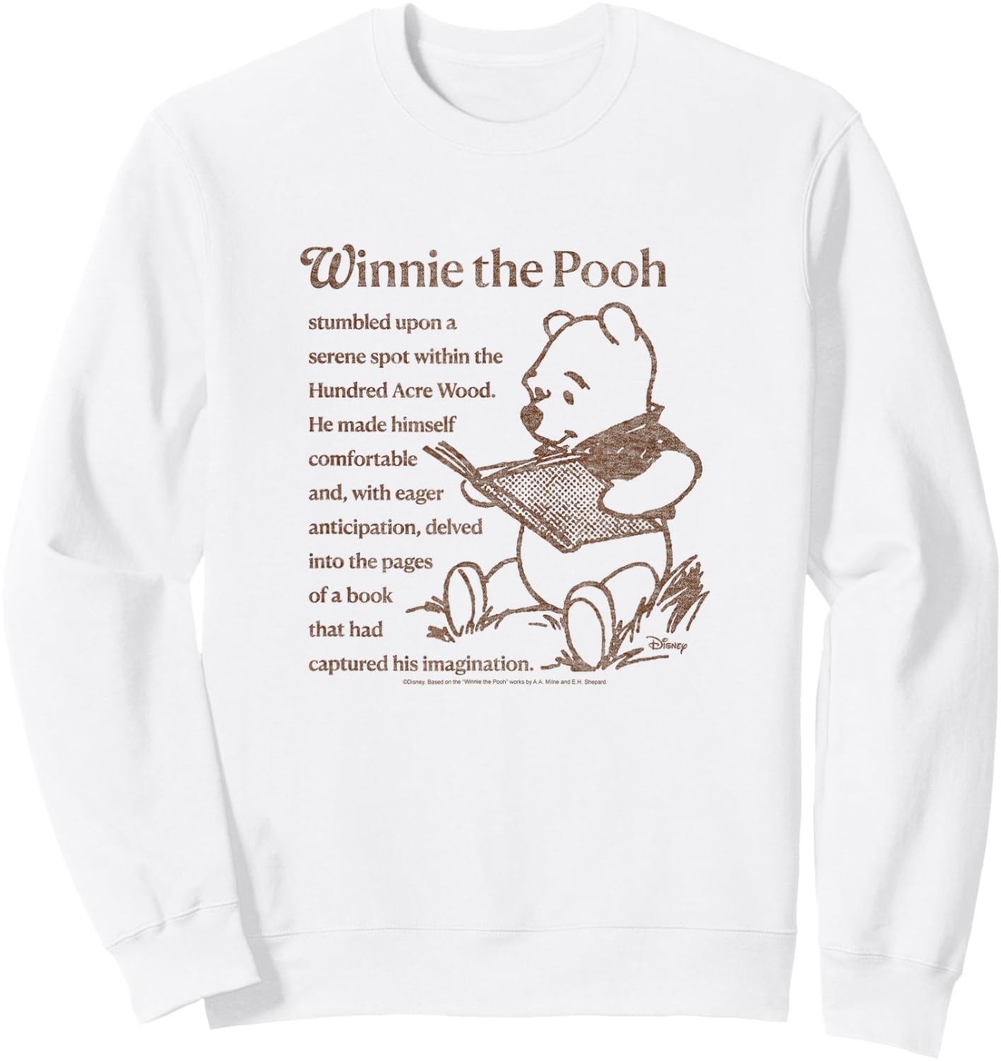 Winnie The Pooh - Pooh Book Sweatshirt - Sweatshirt | White