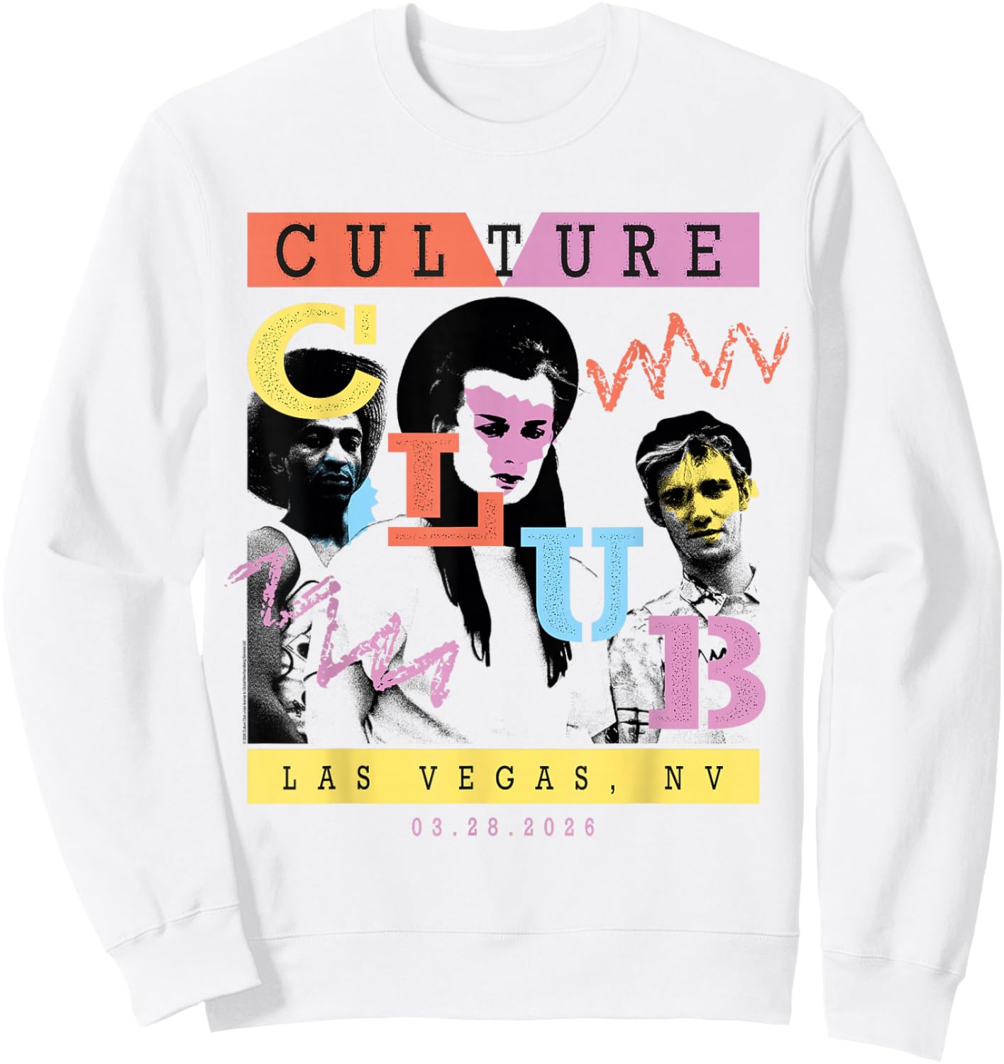 Culture Club 2026 Tour Las Vegas 3/28 Sweatshirt - Sweatshirt | White